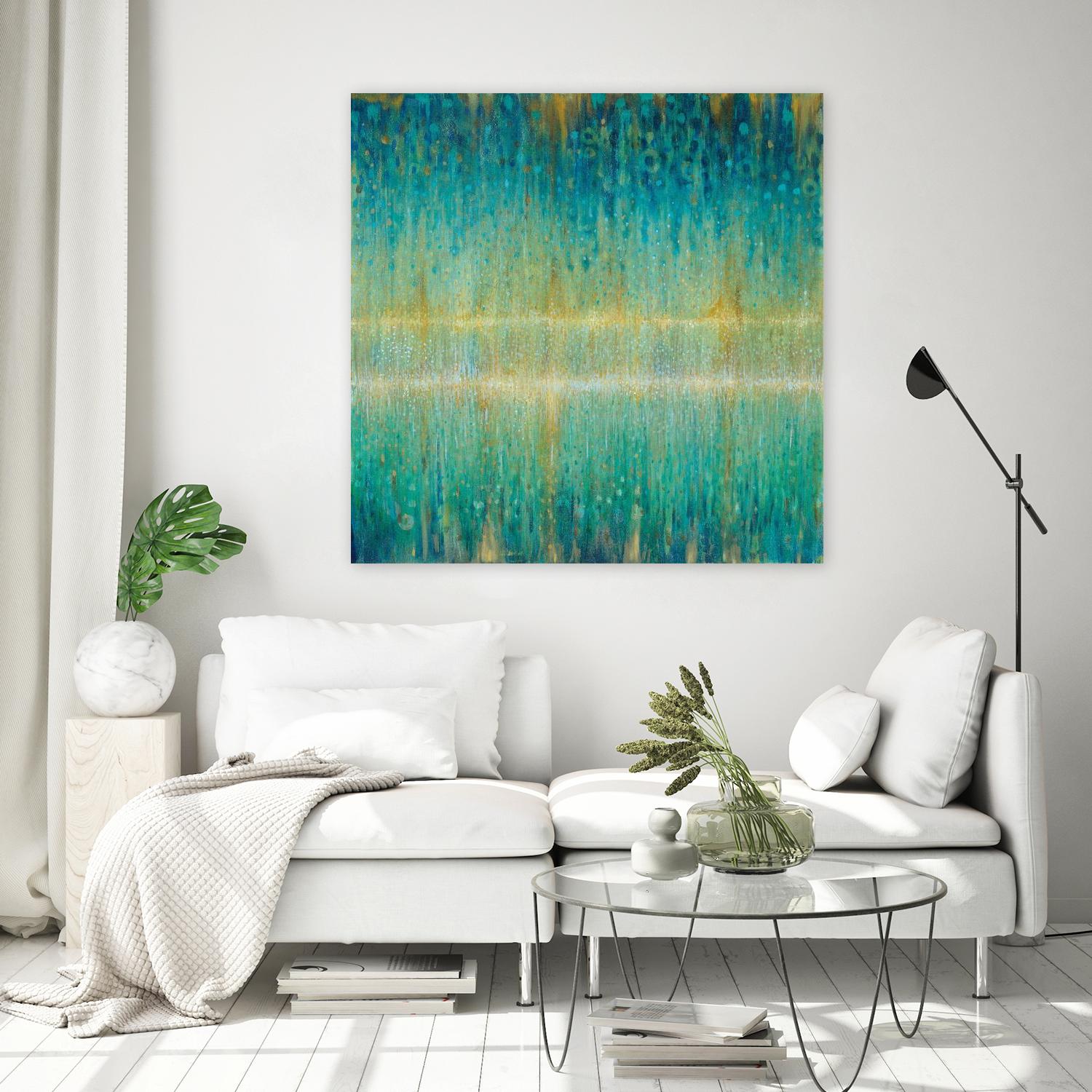 Rain Abstract I by Danhui Nai on GIANT ART - yellow abstract