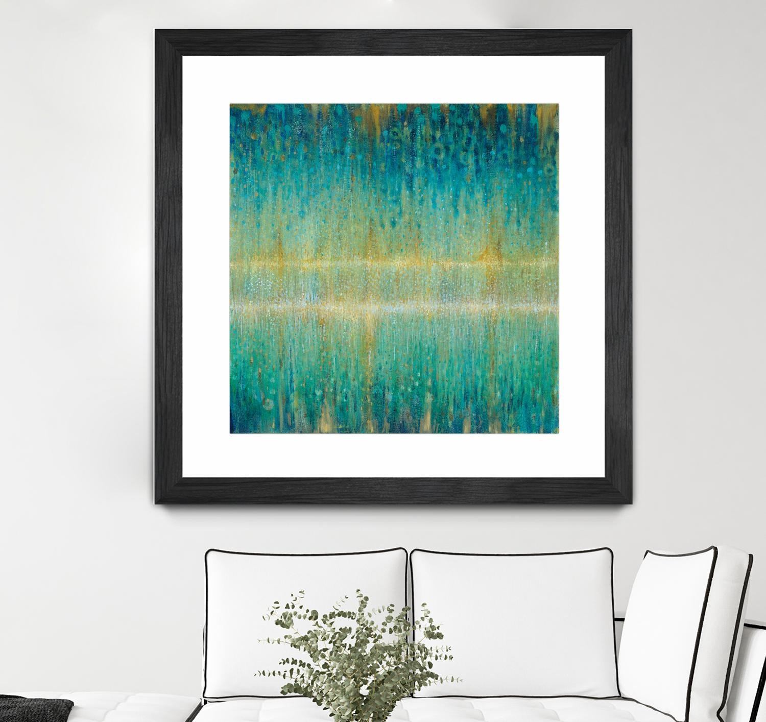 Rain Abstract I by Danhui Nai on GIANT ART - yellow abstract