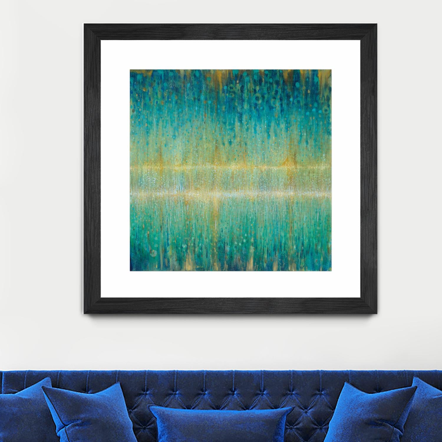 Rain Abstract I by Danhui Nai on GIANT ART - yellow abstract