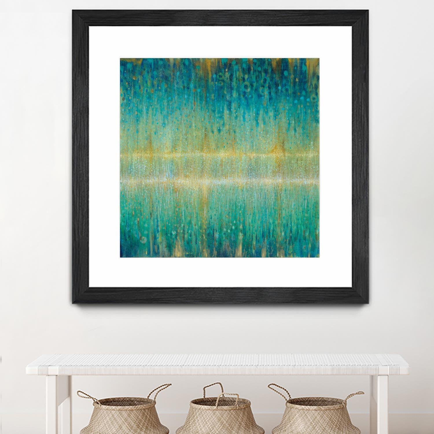 Rain Abstract I by Danhui Nai on GIANT ART - yellow abstract