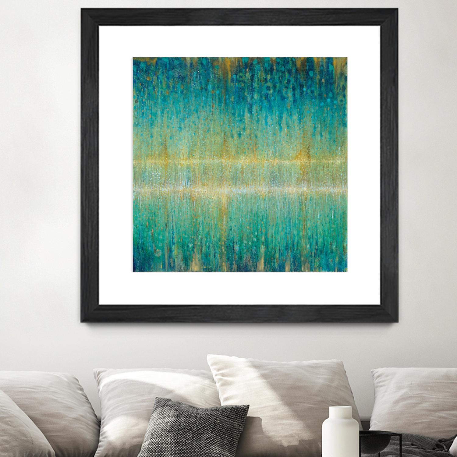 Rain Abstract I by Danhui Nai on GIANT ART - yellow abstract