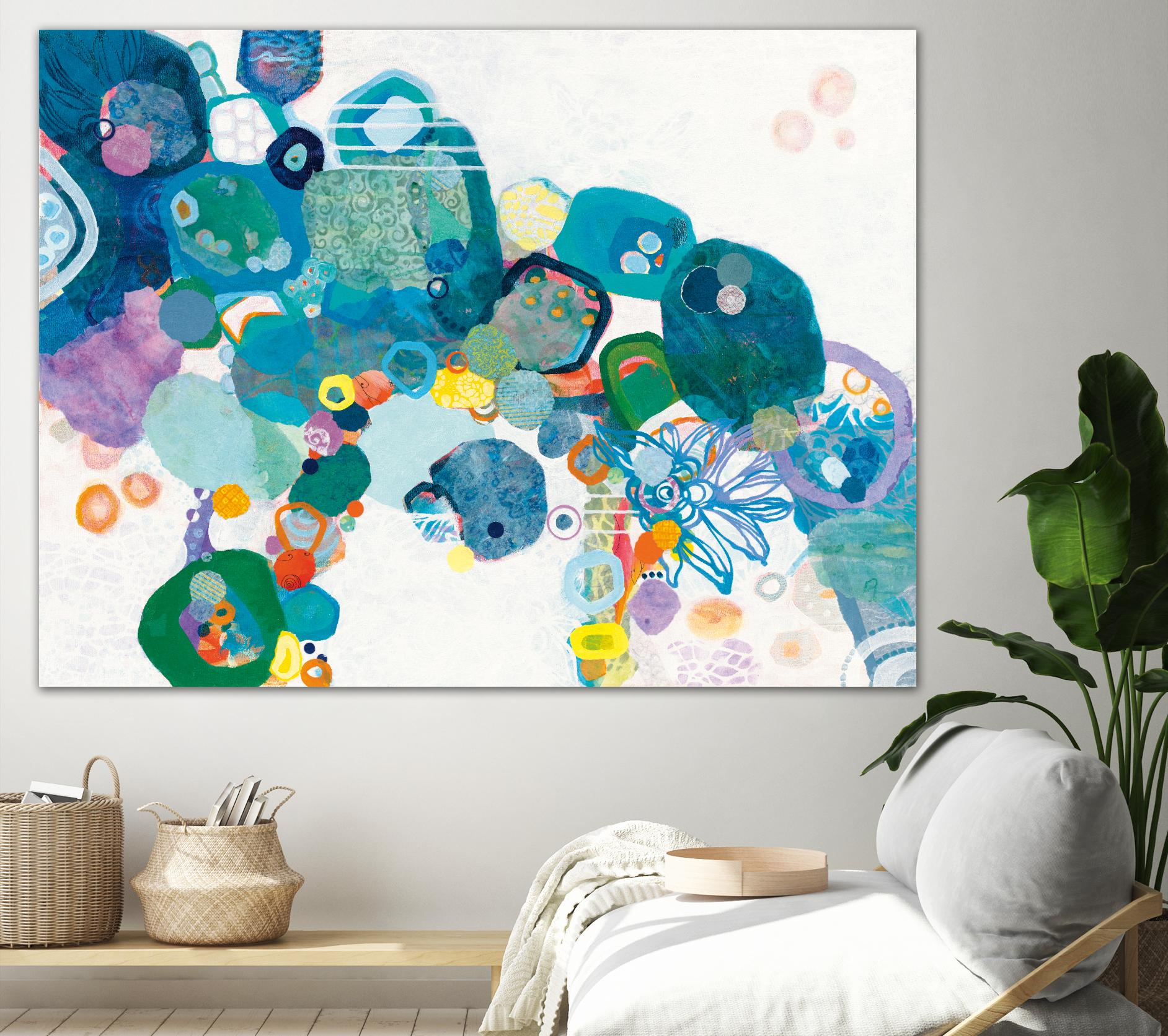 Bridging Our by Kathy Ferguson on GIANT ART - white abstract