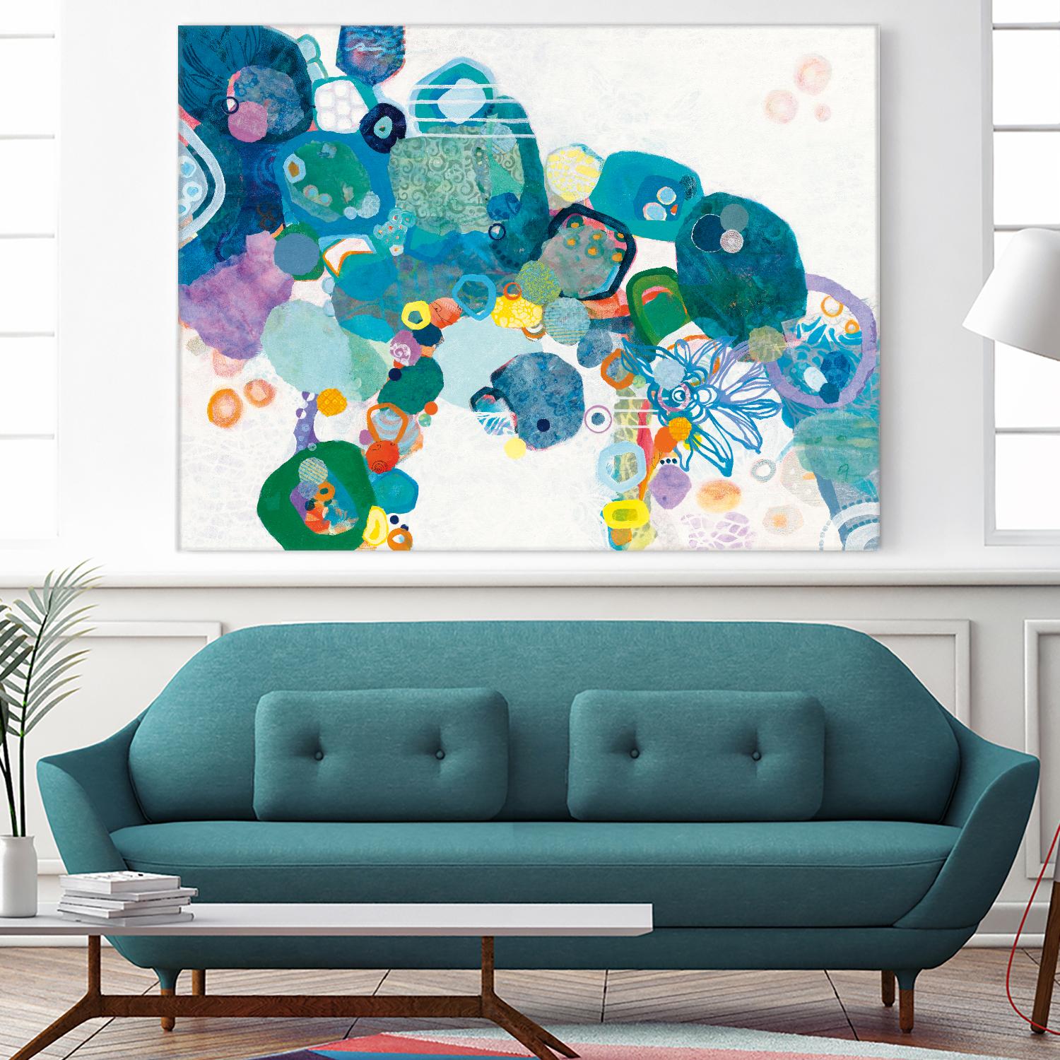 Bridging Our by Kathy Ferguson on GIANT ART - white abstract