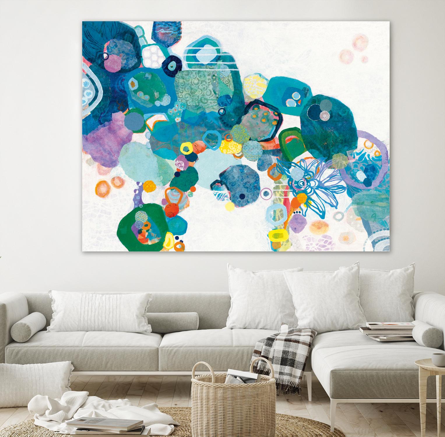 Bridging Our by Kathy Ferguson on GIANT ART - white abstract