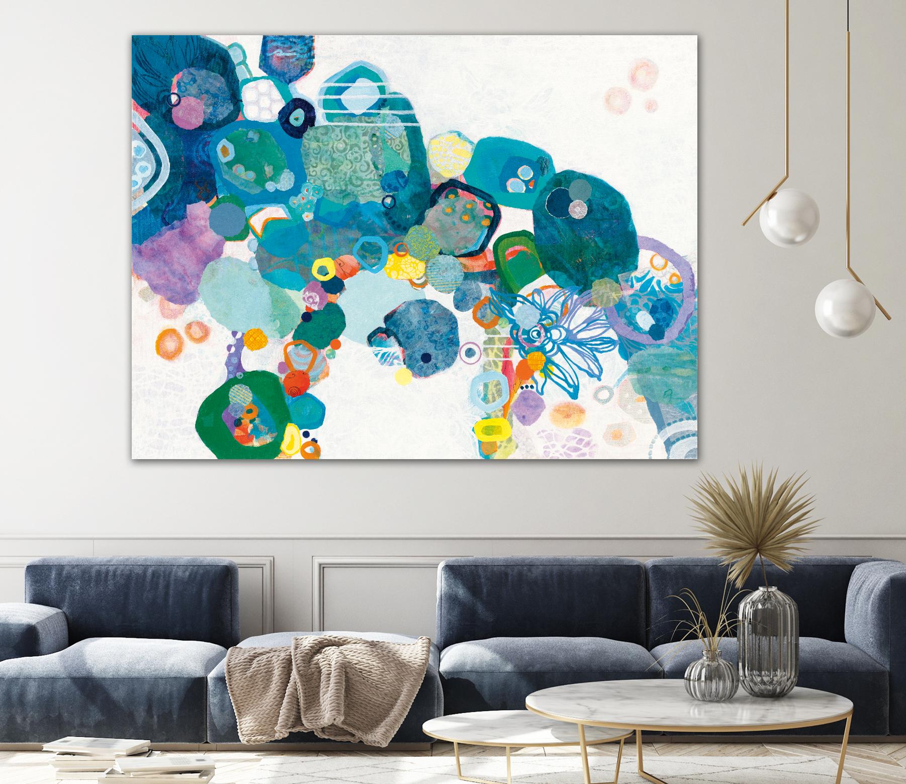 Bridging Our by Kathy Ferguson on GIANT ART - white abstract