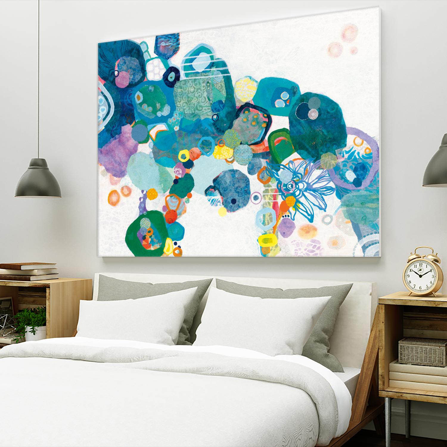 Bridging Our by Kathy Ferguson on GIANT ART - white abstract