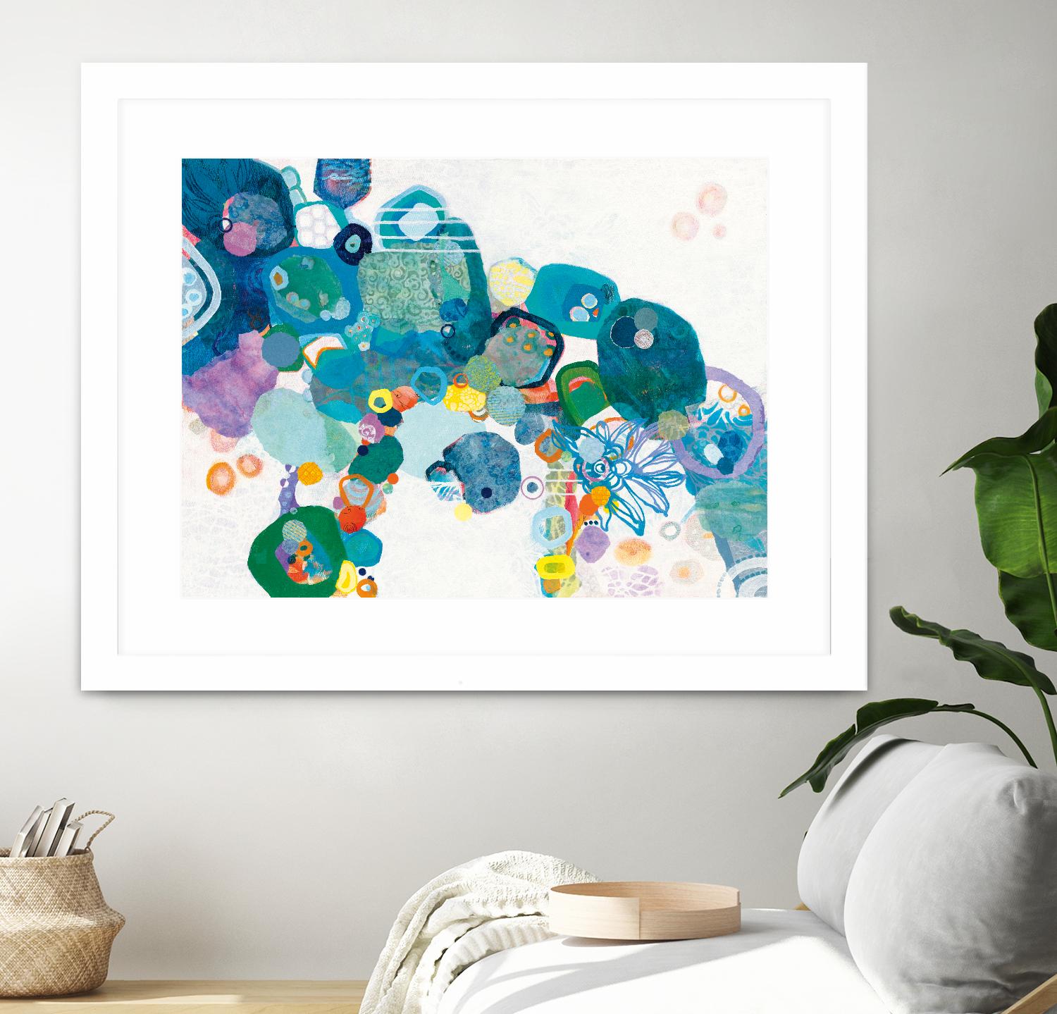 Bridging Our by Kathy Ferguson on GIANT ART - white abstract