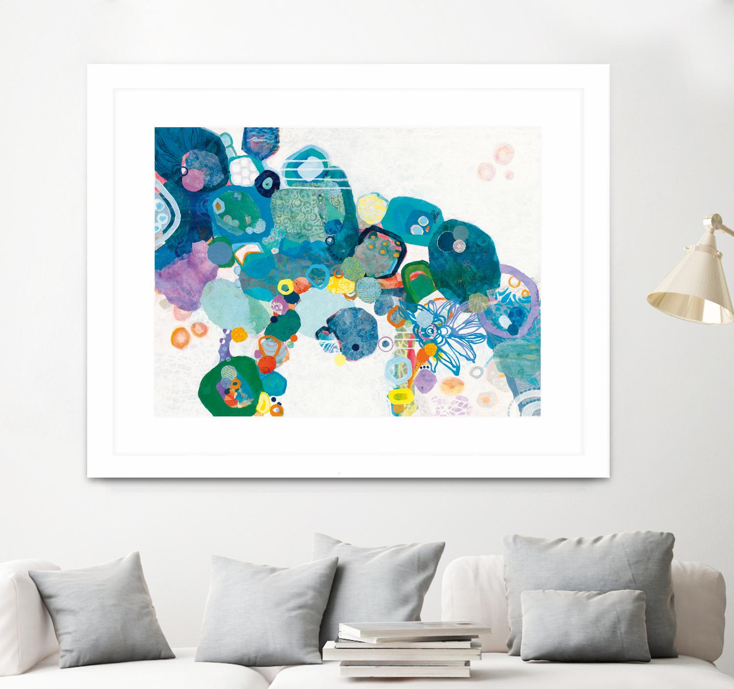 Bridging Our by Kathy Ferguson on GIANT ART - white abstract