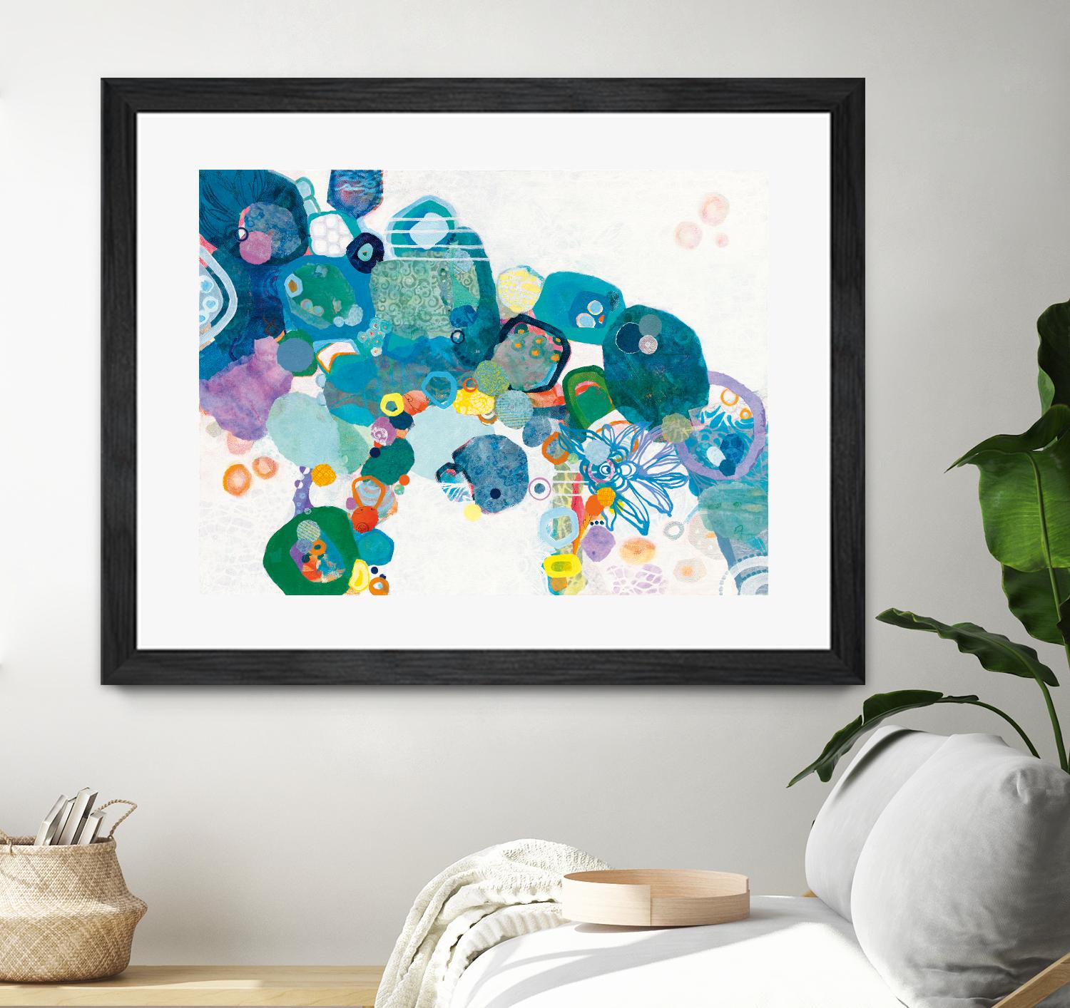 Bridging Our by Kathy Ferguson on GIANT ART - white abstract