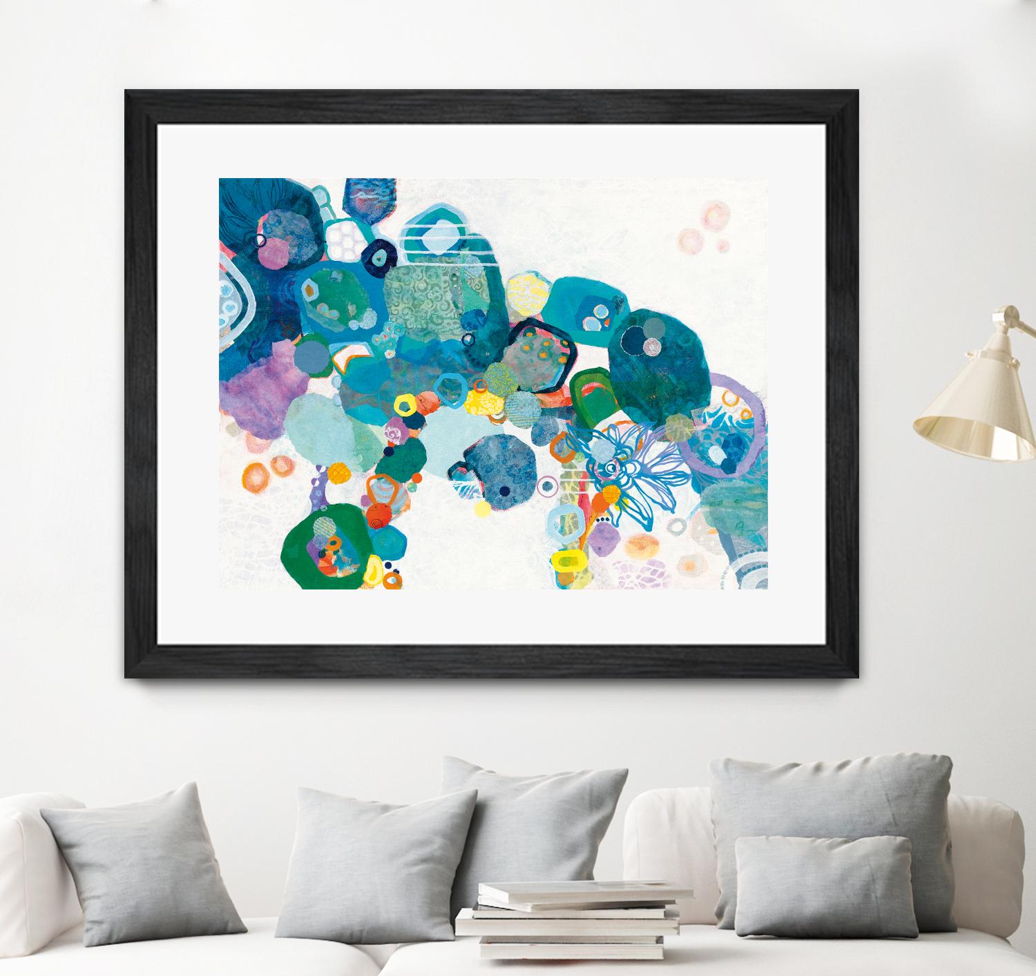 Bridging Our by Kathy Ferguson on GIANT ART - white abstract