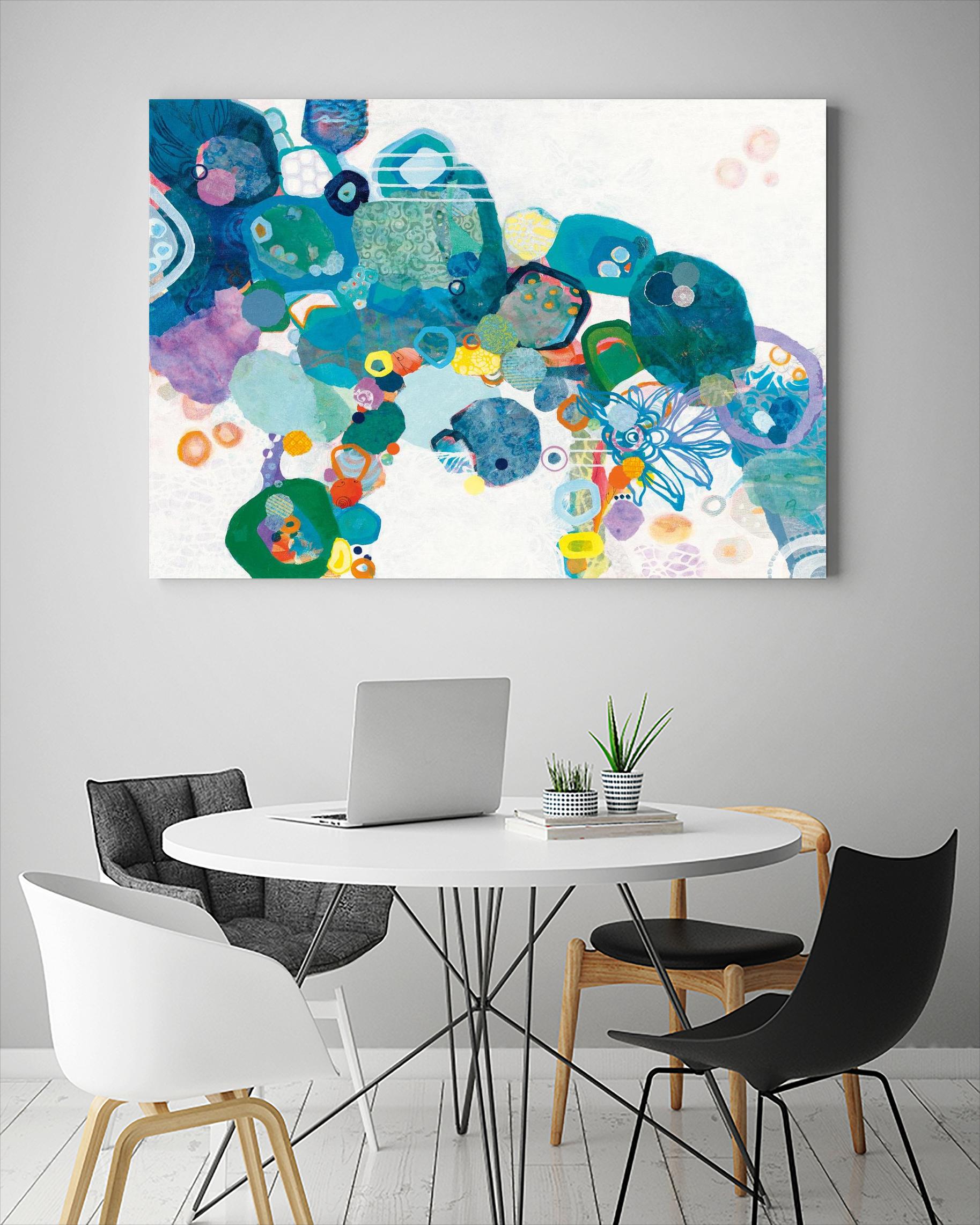 Bridging Our by Kathy Ferguson on GIANT ART - white abstract