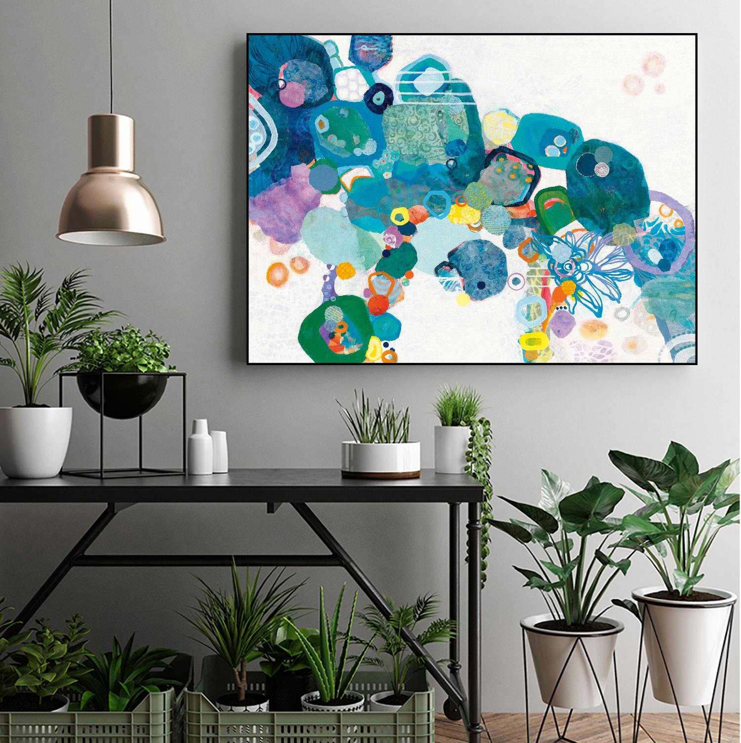 Bridging Our by Kathy Ferguson on GIANT ART - white abstract