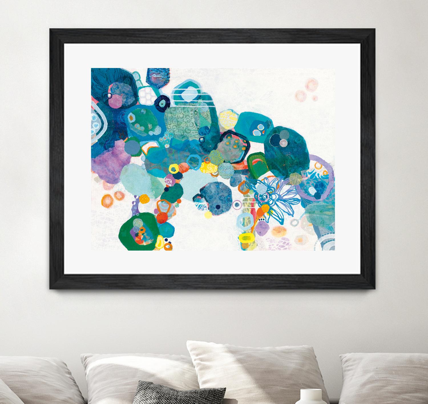 Bridging Our by Kathy Ferguson on GIANT ART - white abstract