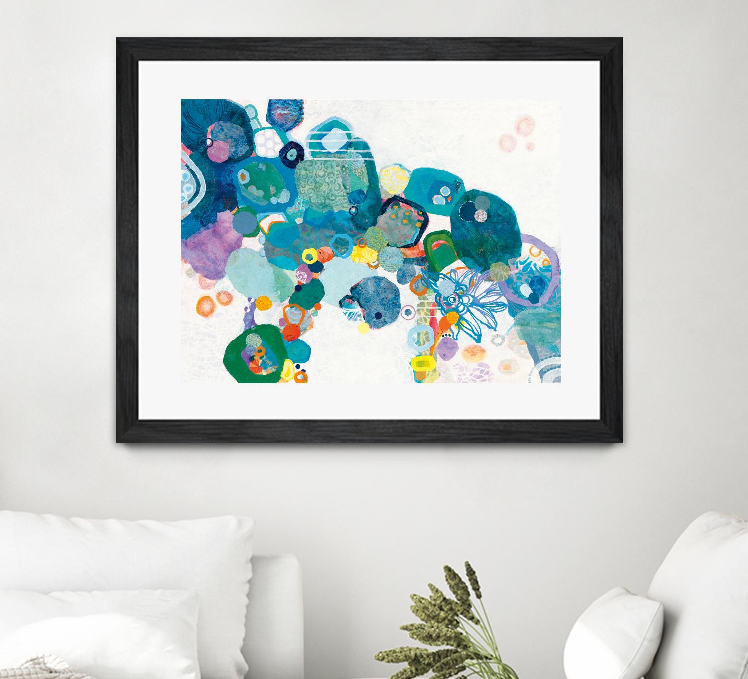 Bridging Our by Kathy Ferguson on GIANT ART - white abstract