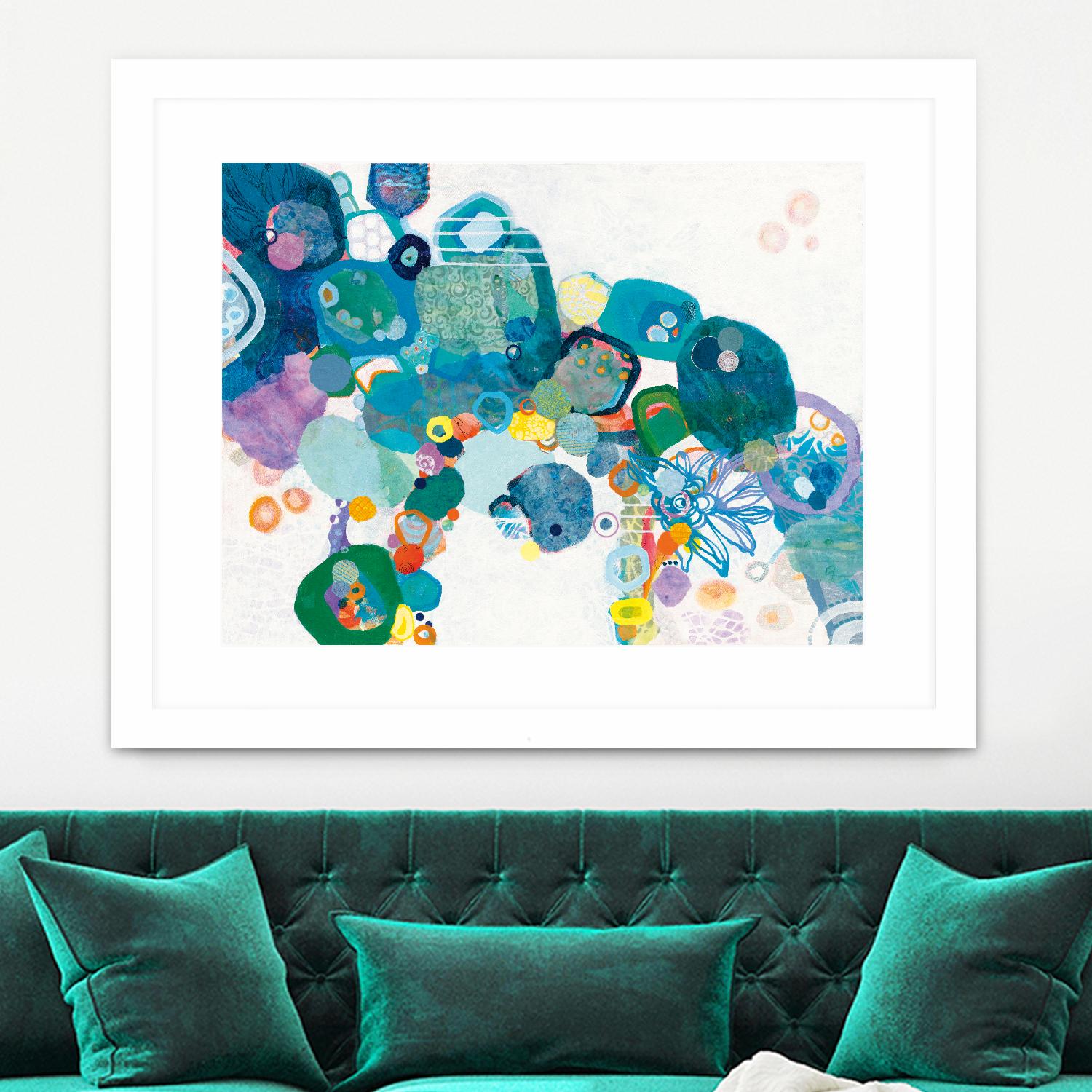 Bridging Our by Kathy Ferguson on GIANT ART - white abstract