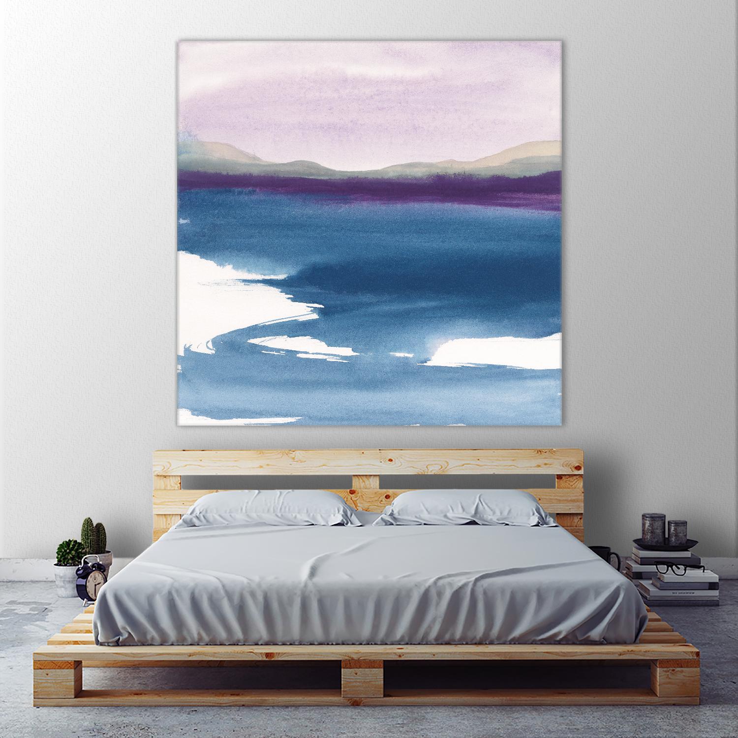 Plum Glow by Chris Paschke on GIANT ART - blue abstract