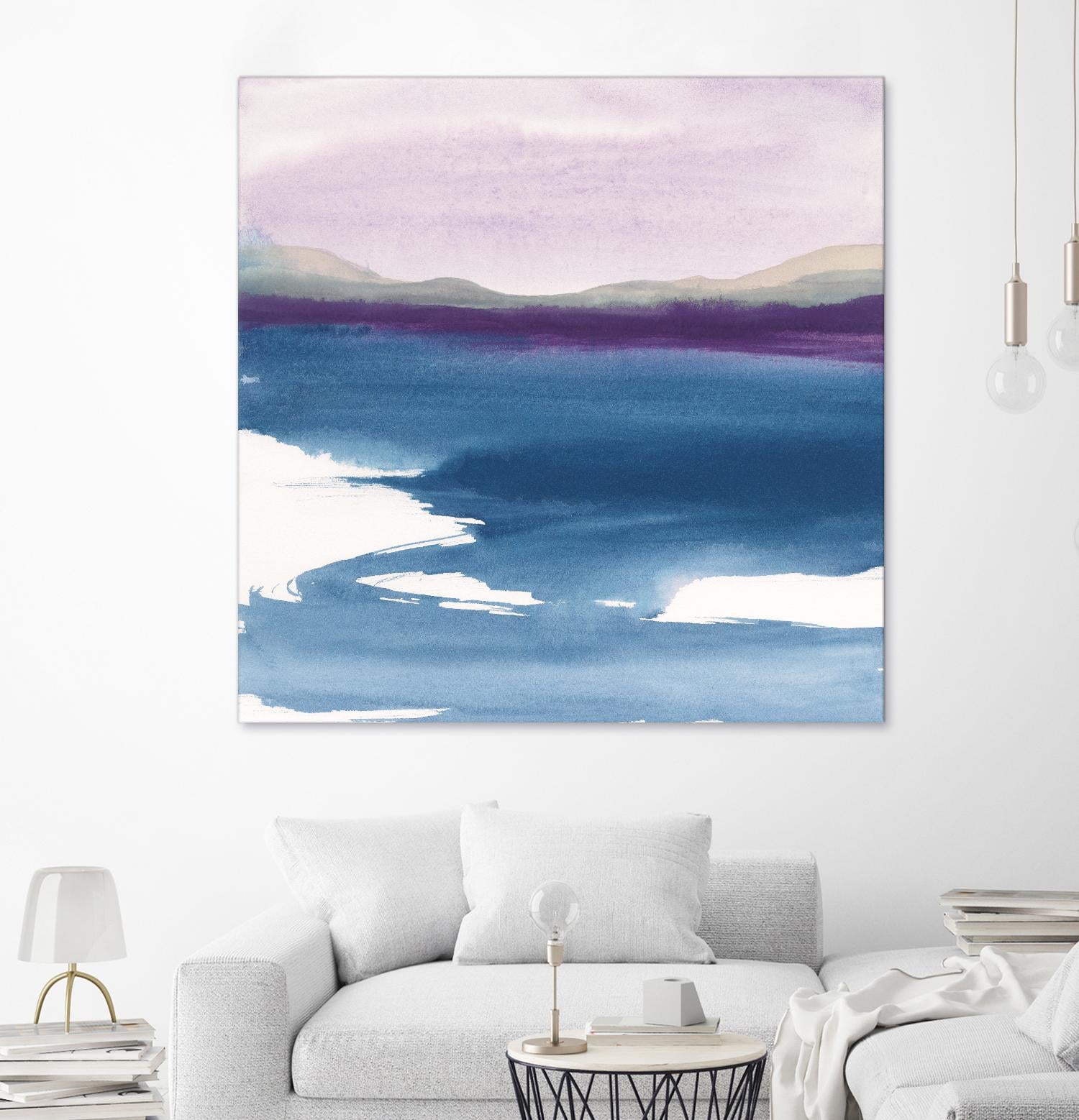 Plum Glow by Chris Paschke on GIANT ART - blue abstract