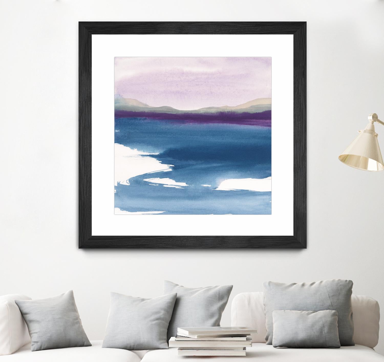 Plum Glow by Chris Paschke on GIANT ART - blue abstract