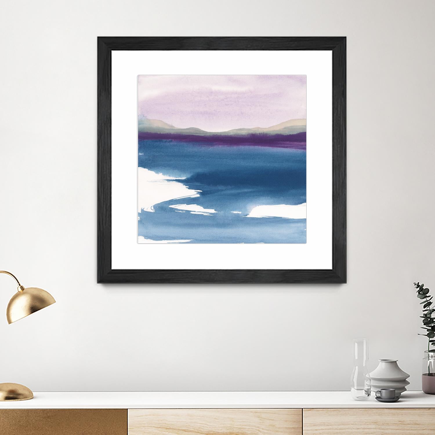 Plum Glow by Chris Paschke on GIANT ART - blue abstract