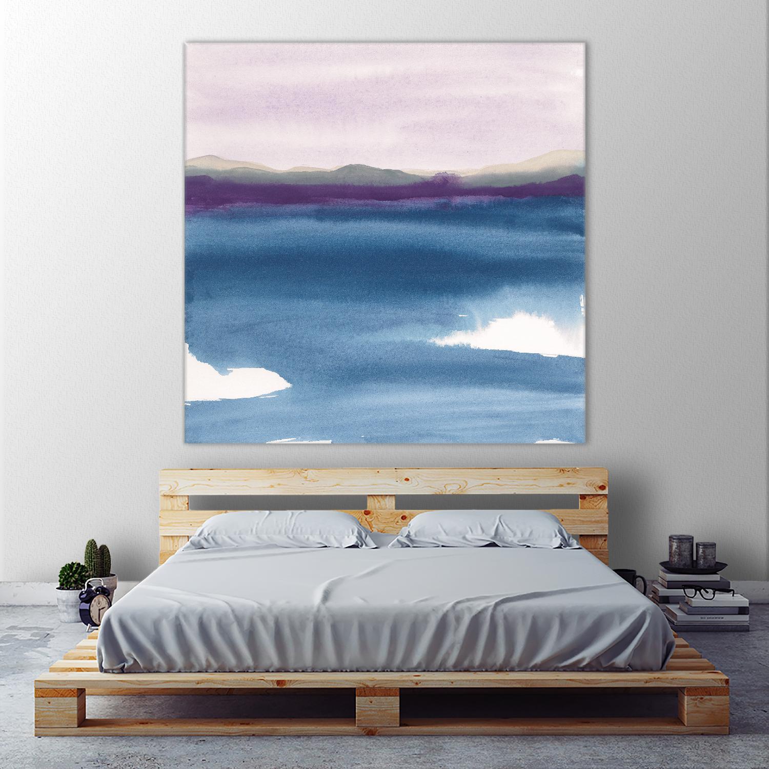 Plum Glow II by Chris Paschke on GIANT ART - blue abstract