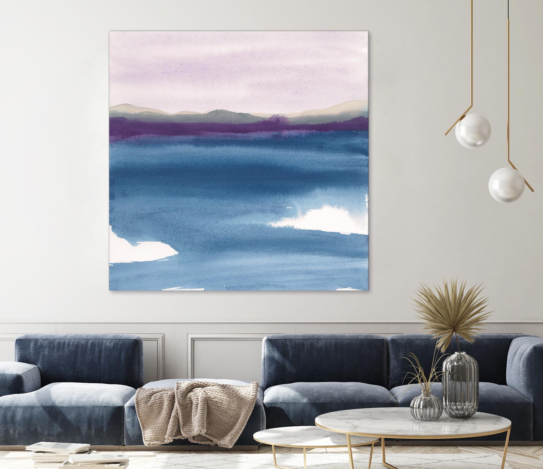 Plum Glow II by Chris Paschke on GIANT ART - blue abstract