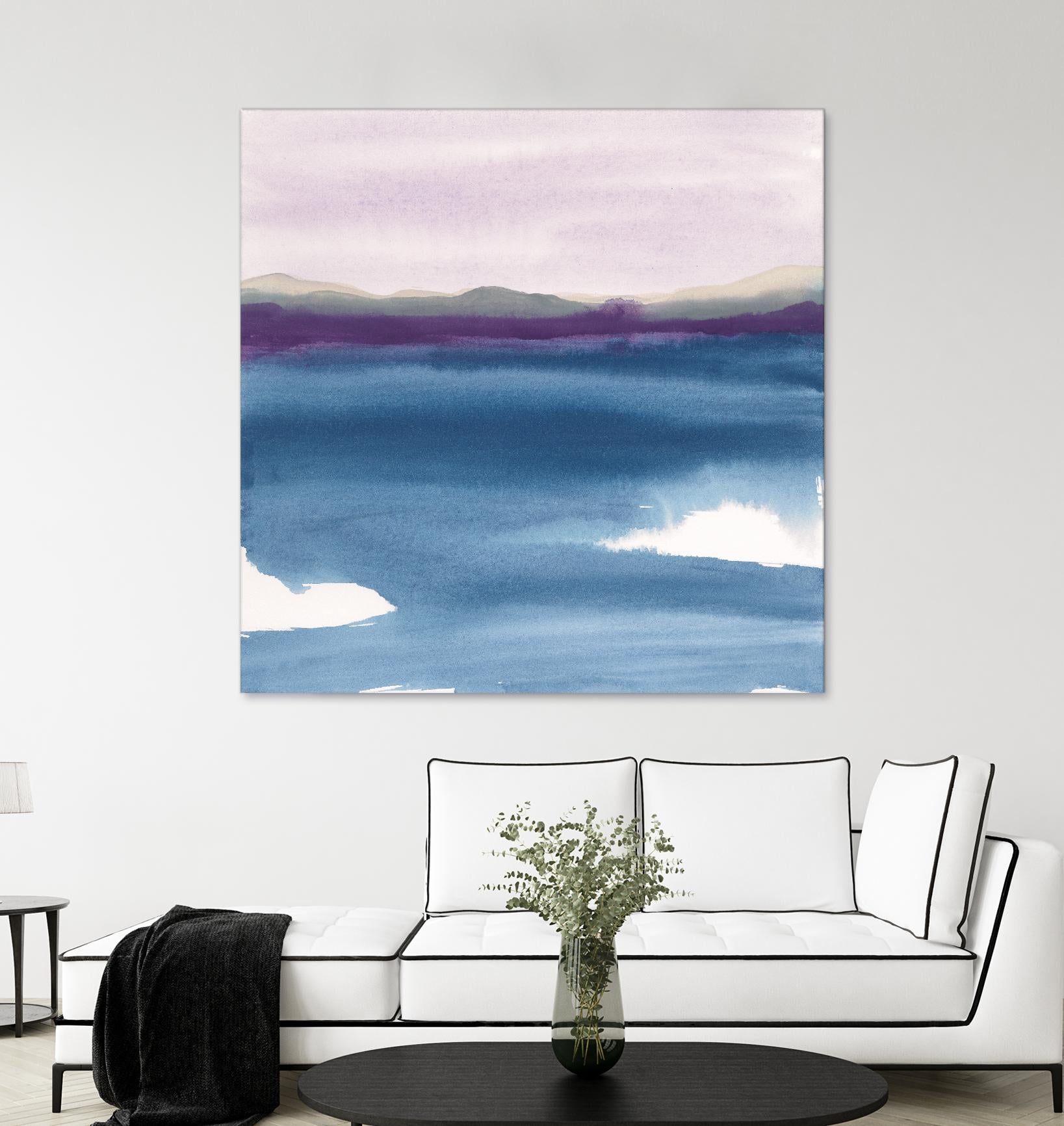 Plum Glow II by Chris Paschke on GIANT ART - blue abstract