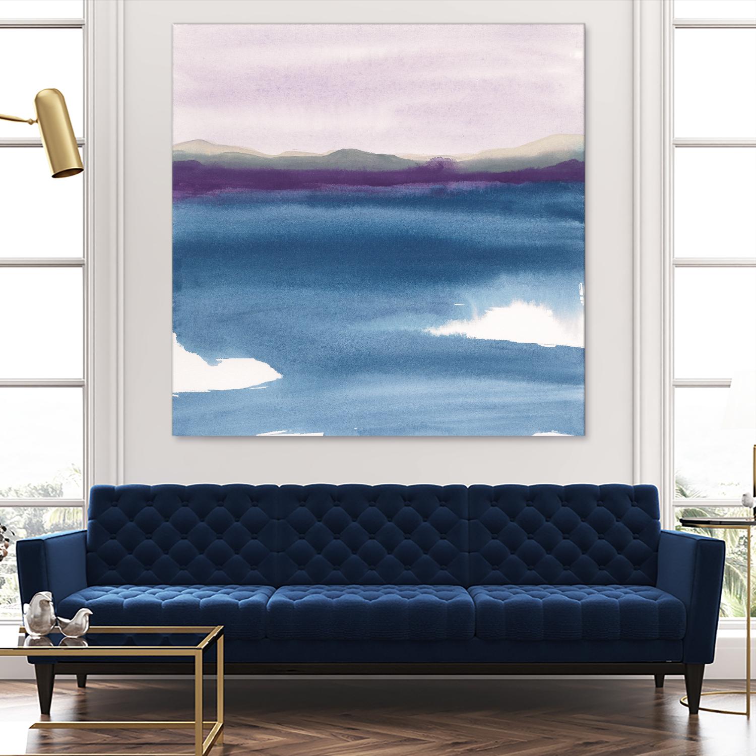 Plum Glow II by Chris Paschke on GIANT ART - blue abstract