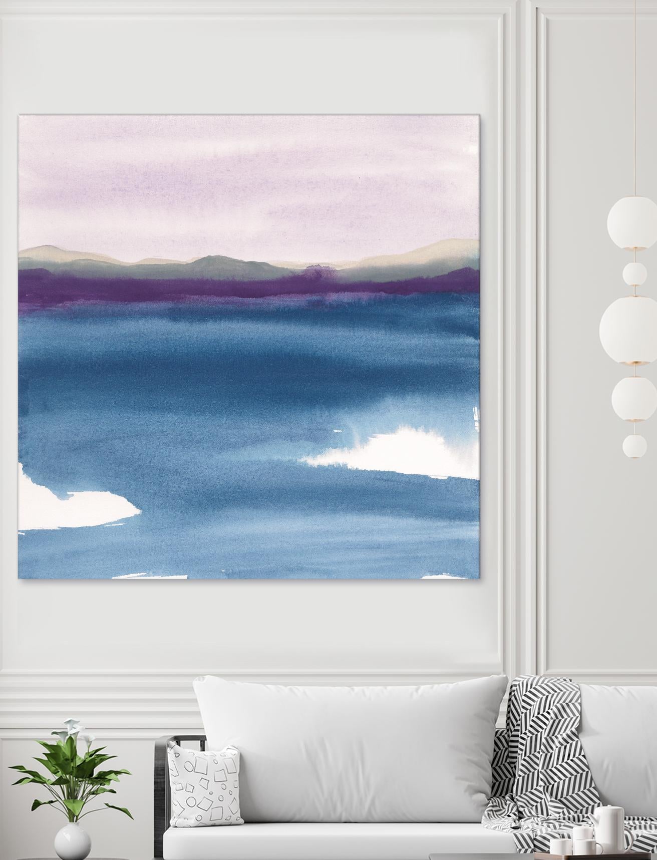 Plum Glow II by Chris Paschke on GIANT ART - blue abstract