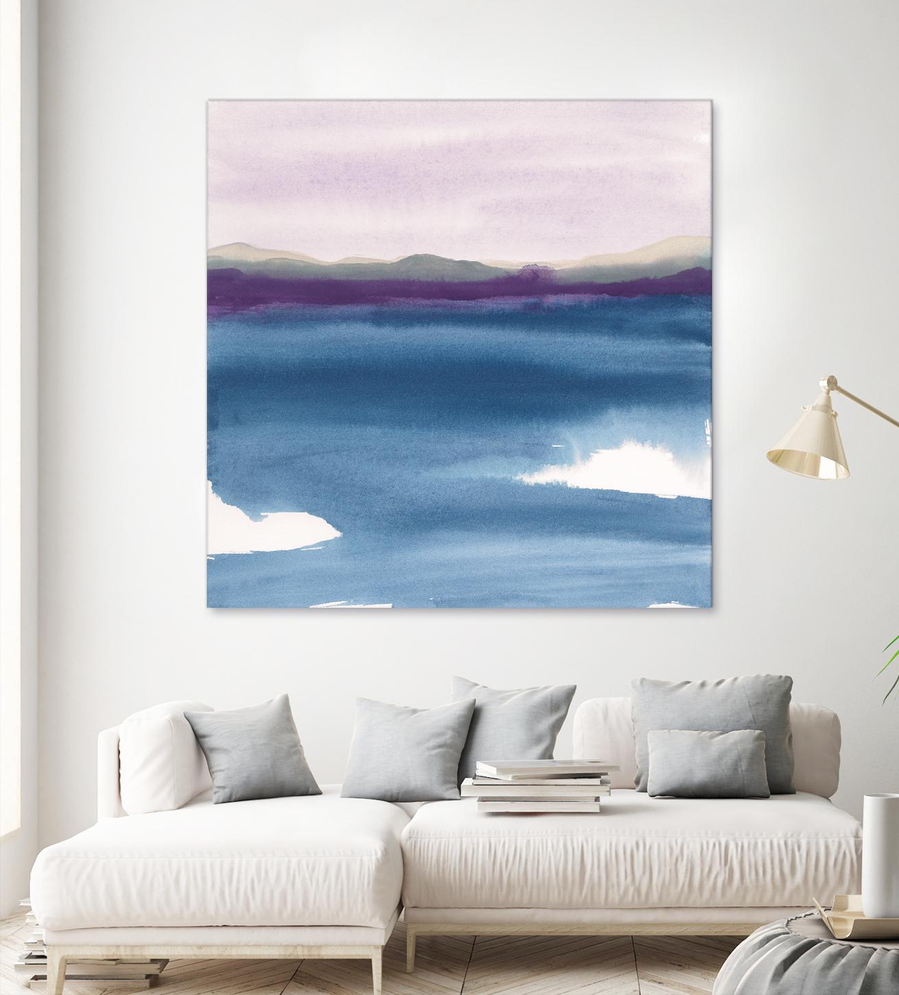 Plum Glow II by Chris Paschke on GIANT ART - blue abstract