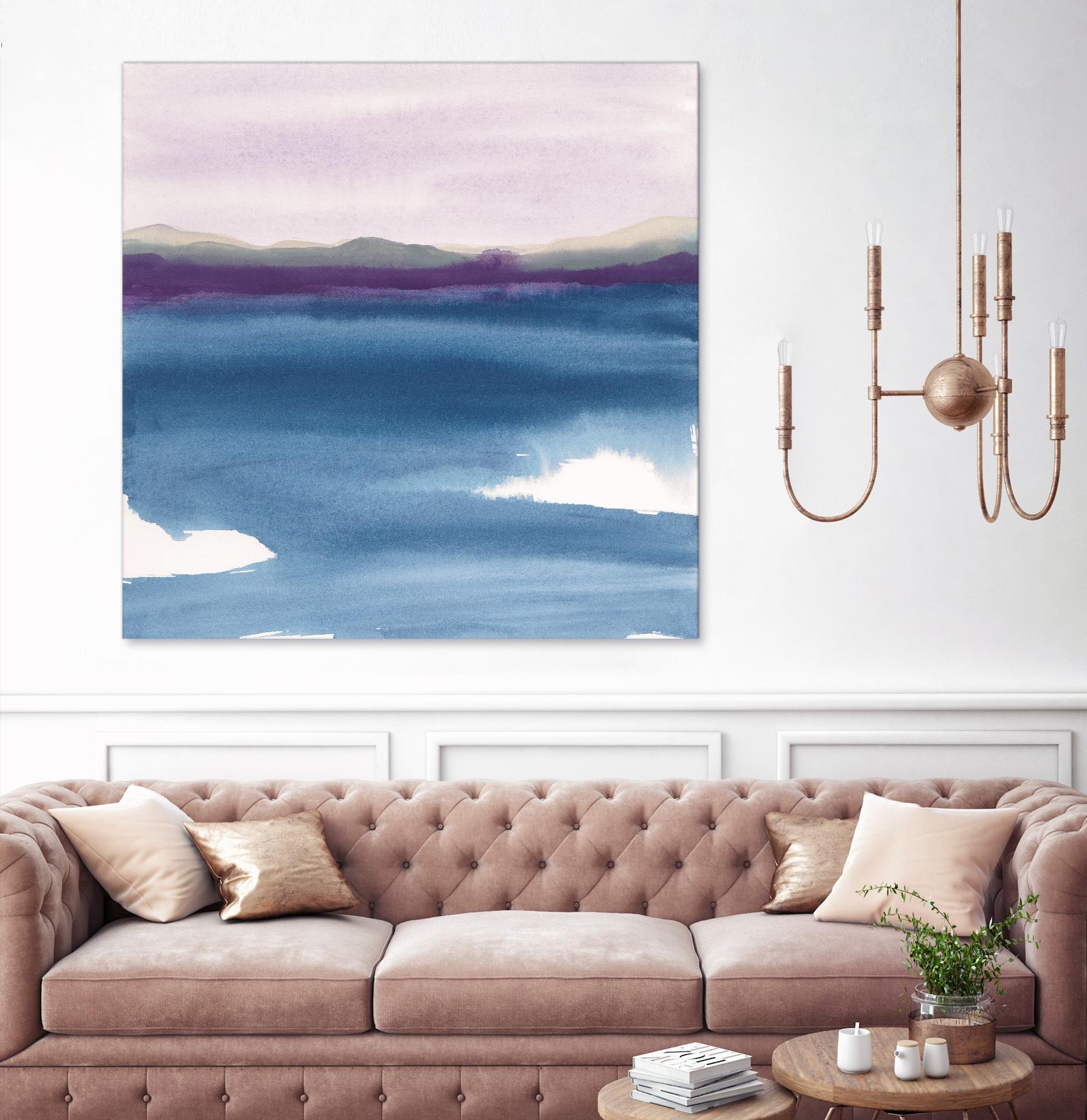 Plum Glow II by Chris Paschke on GIANT ART - blue abstract