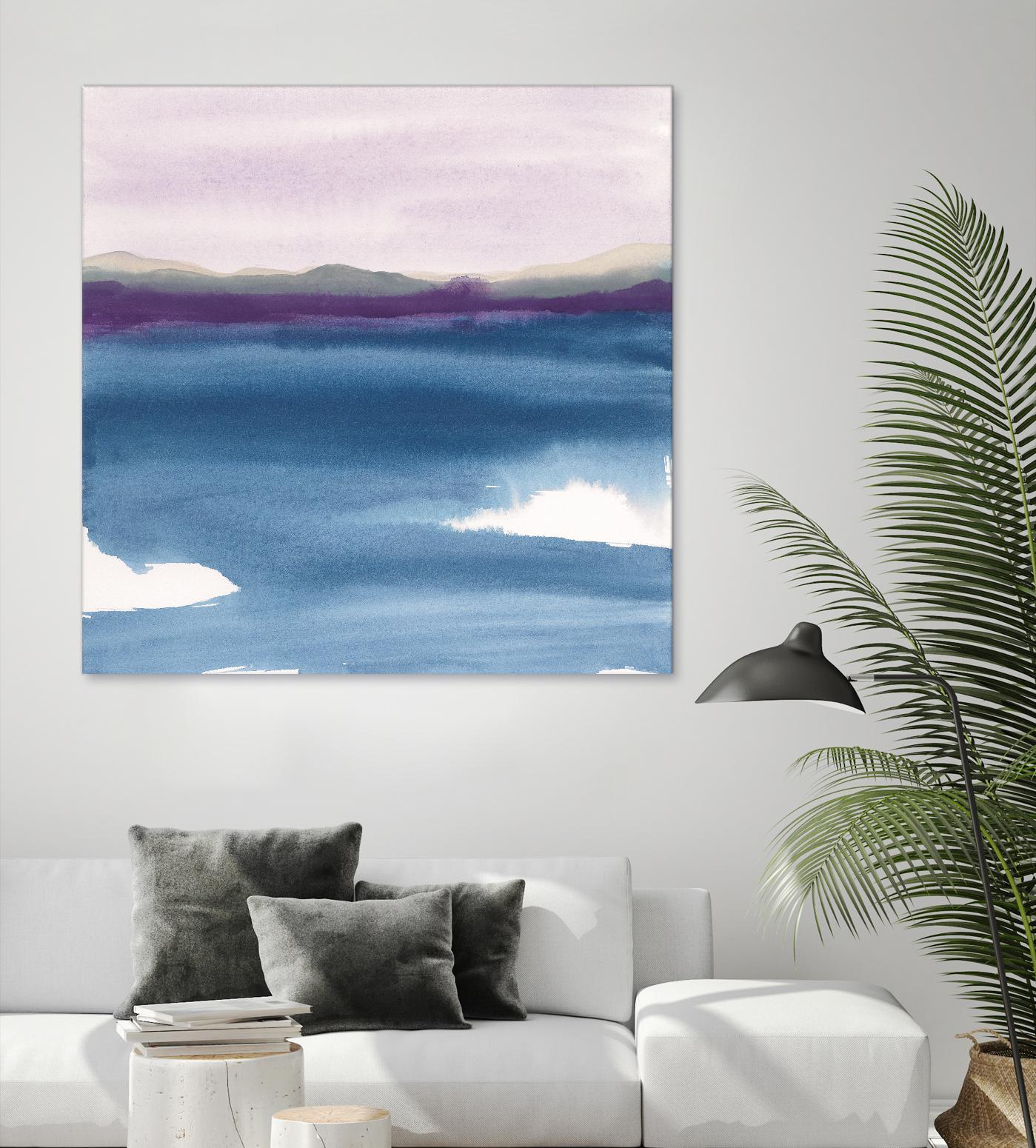 Plum Glow II by Chris Paschke on GIANT ART - blue abstract