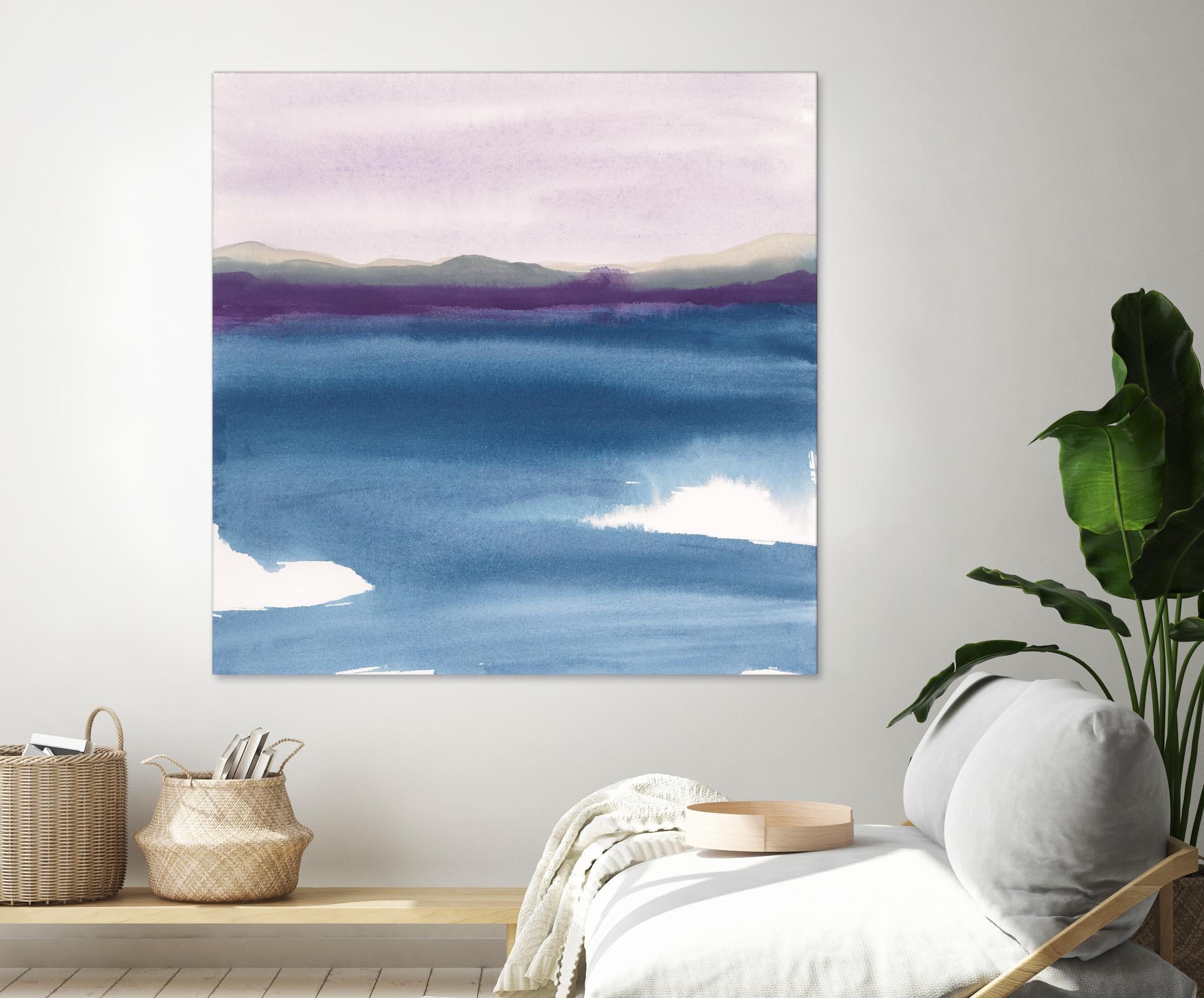 Plum Glow II by Chris Paschke on GIANT ART - blue abstract