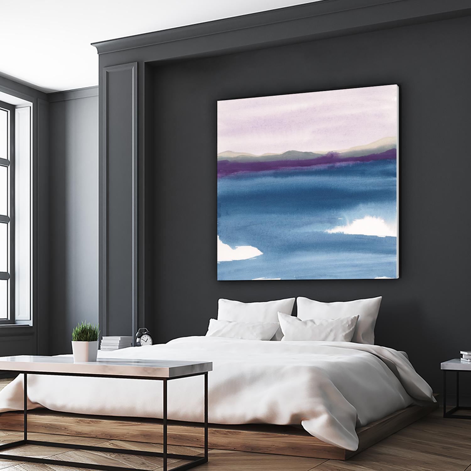 Plum Glow II by Chris Paschke on GIANT ART - blue abstract