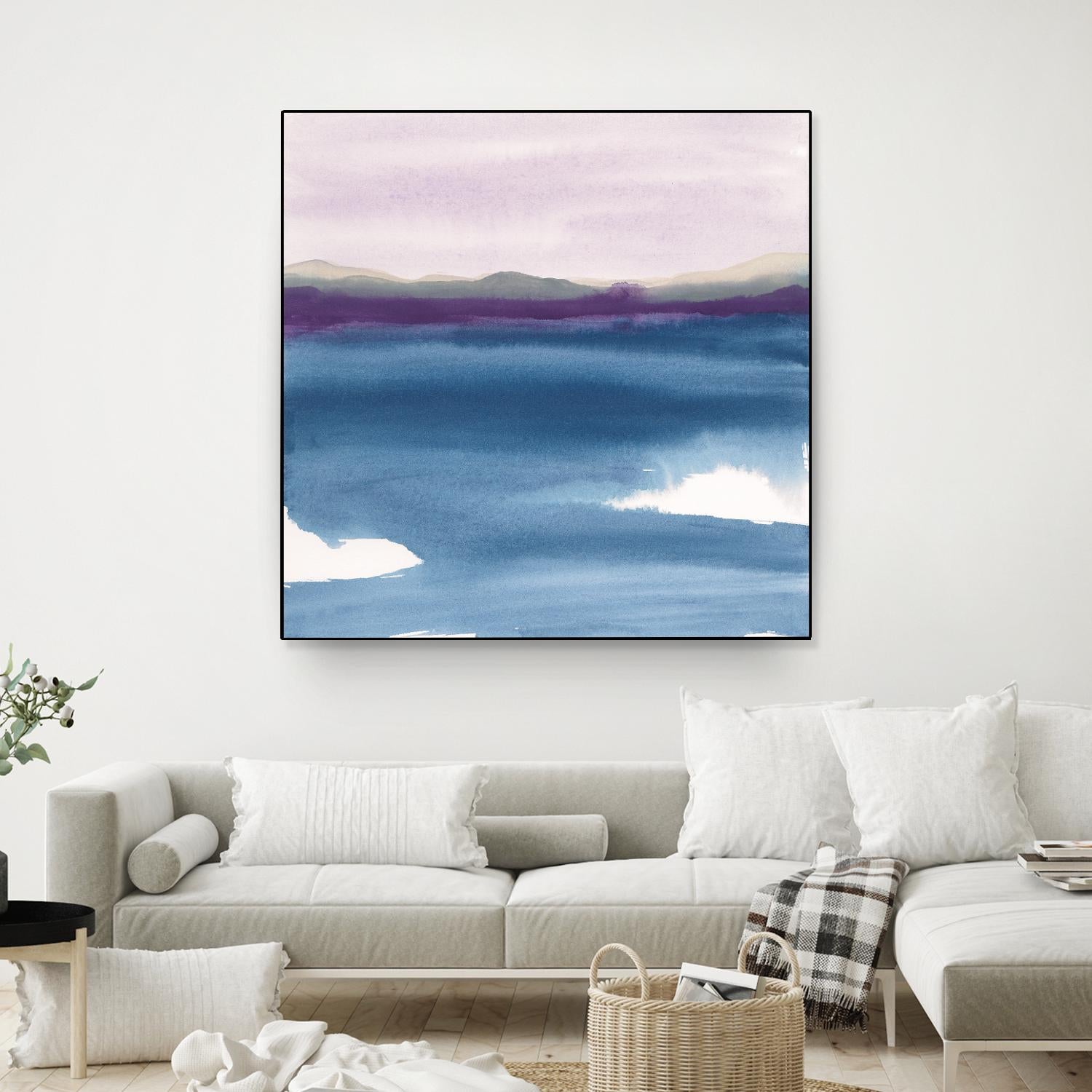 Plum Glow II by Chris Paschke on GIANT ART - blue abstract