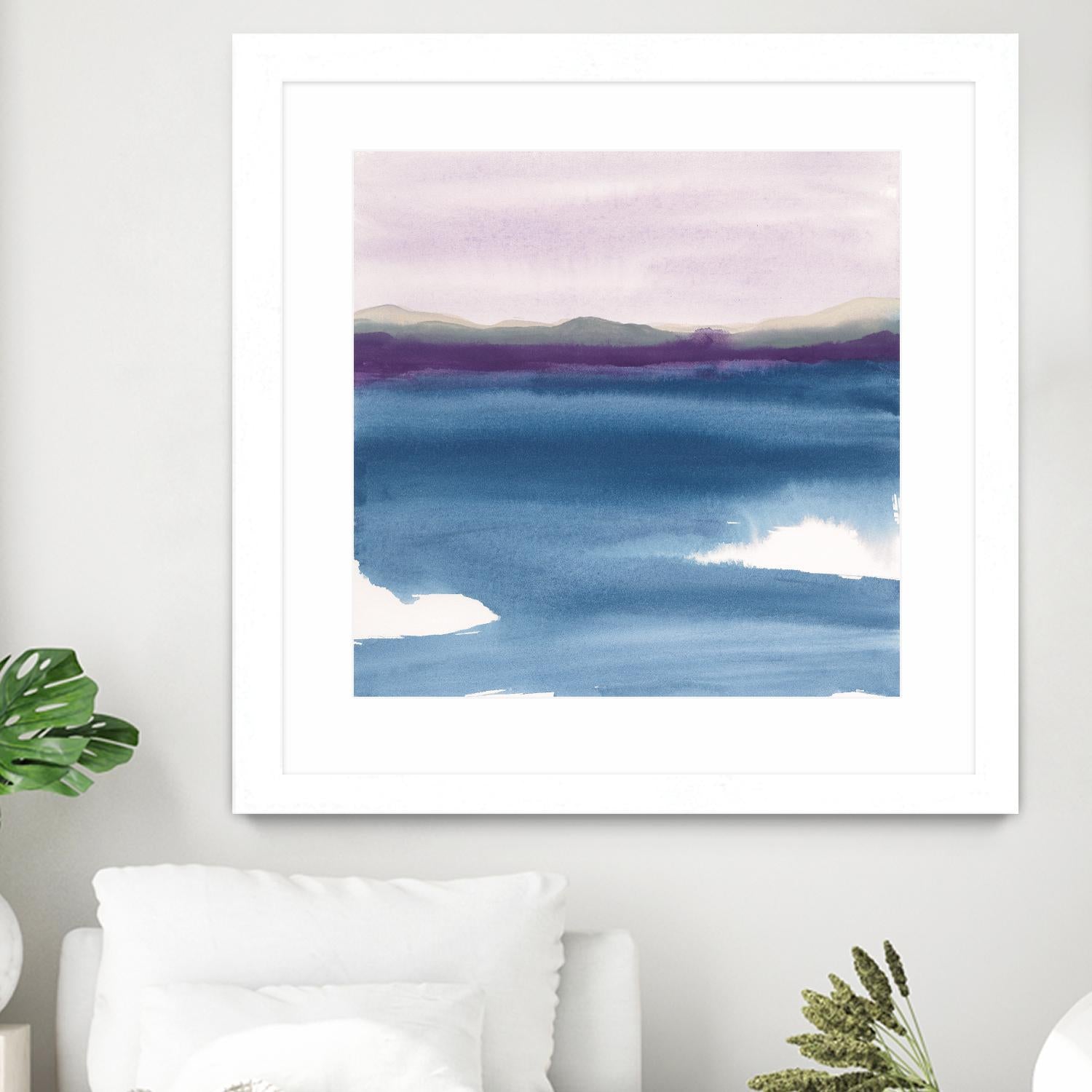 Plum Glow II by Chris Paschke on GIANT ART - blue abstract