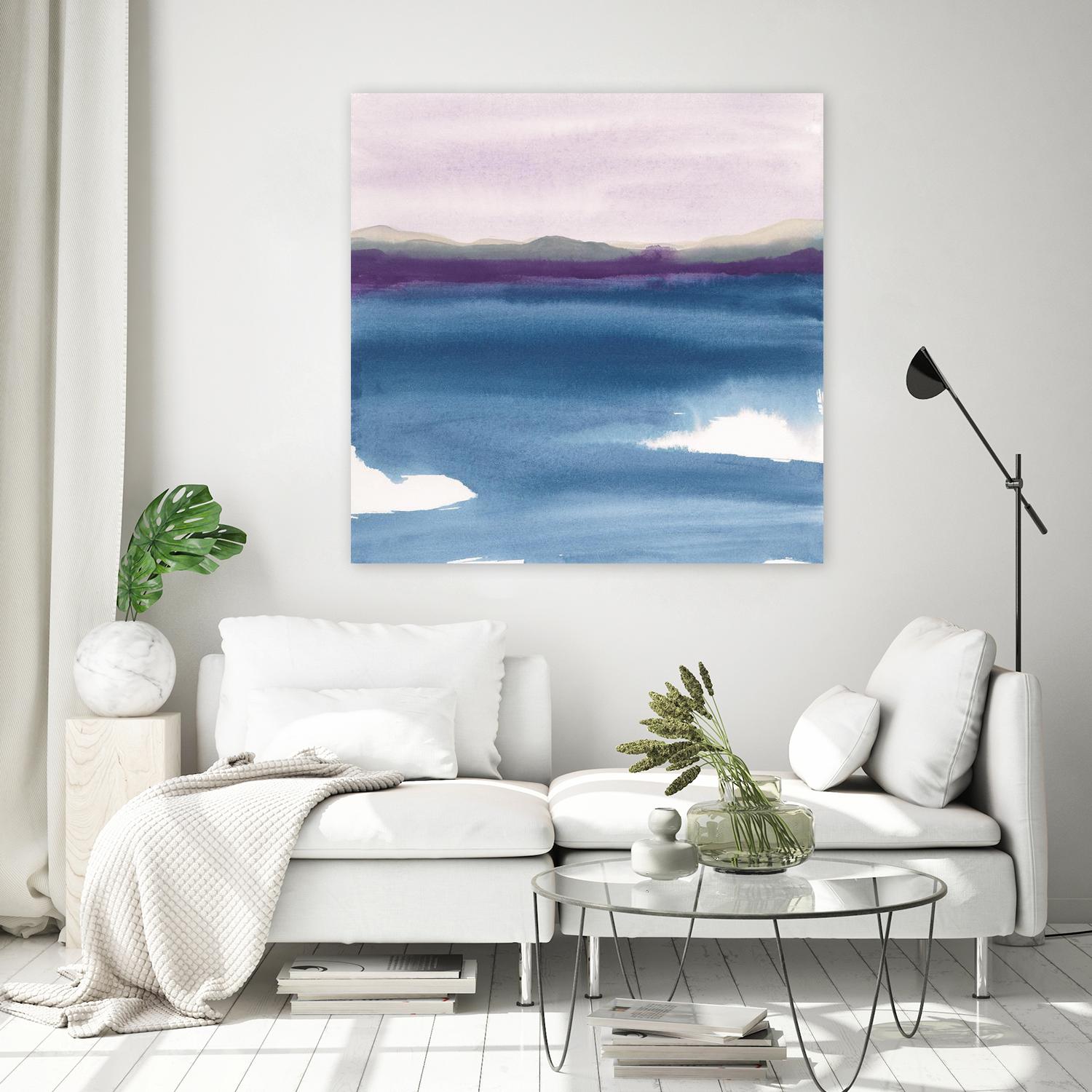 Plum Glow II by Chris Paschke on GIANT ART - blue abstract