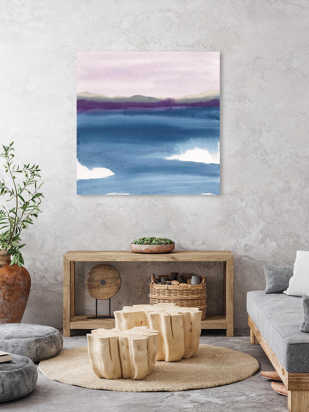 Plum Glow II by Chris Paschke on GIANT ART - blue abstract