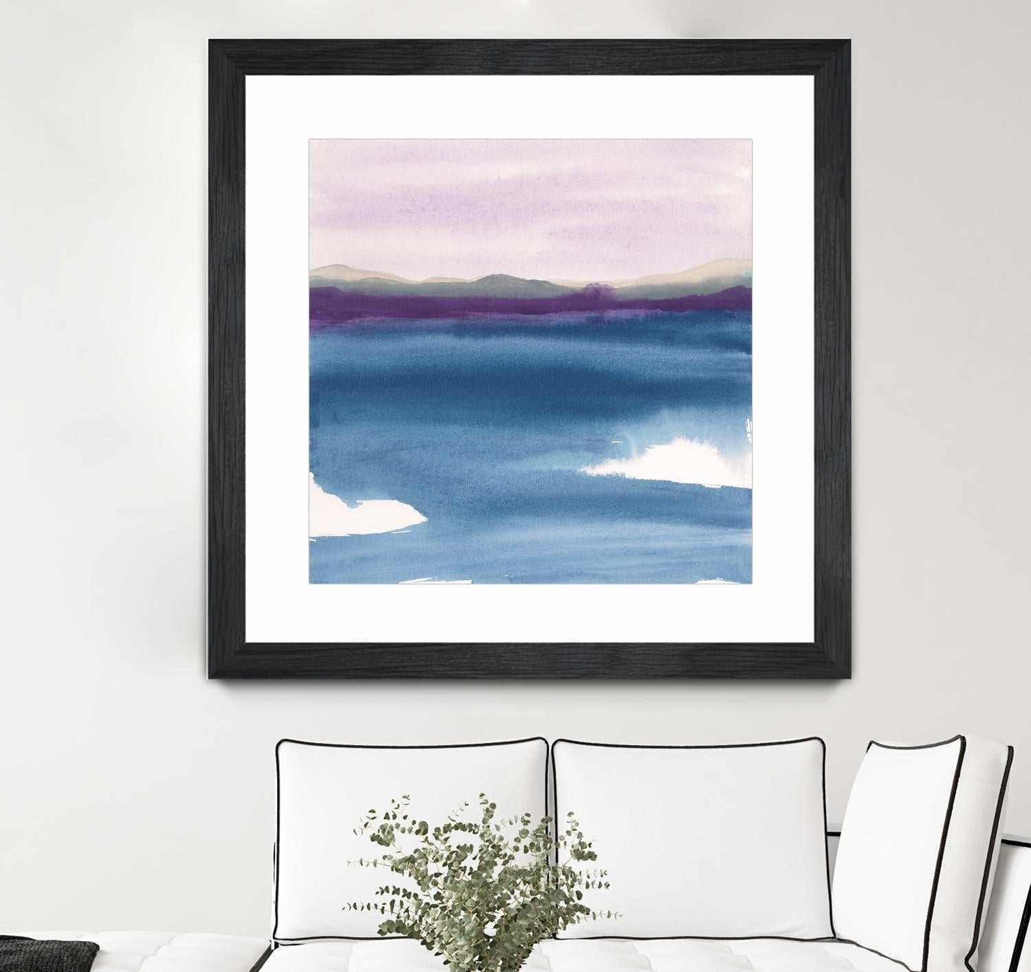 Plum Glow II by Chris Paschke on GIANT ART - blue abstract