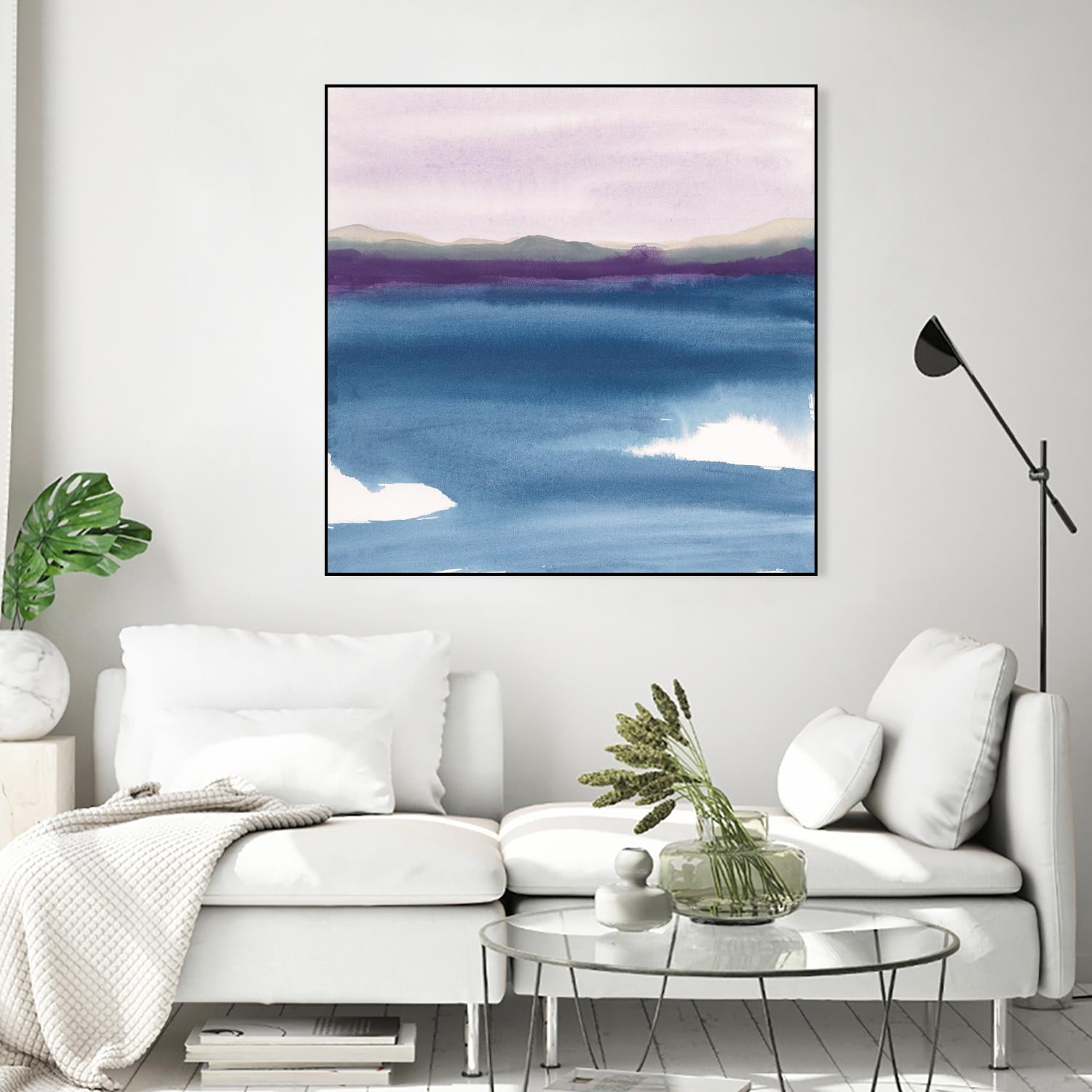 Plum Glow II by Chris Paschke on GIANT ART - blue abstract