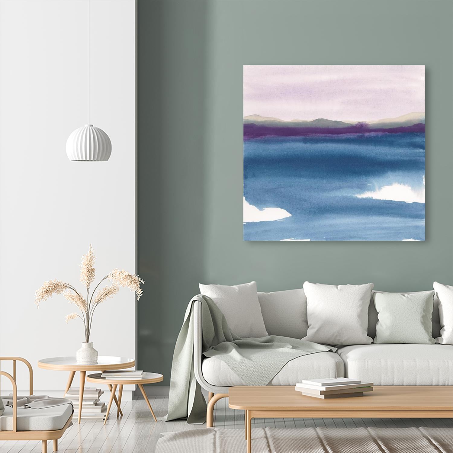 Plum Glow II by Chris Paschke on GIANT ART - blue abstract