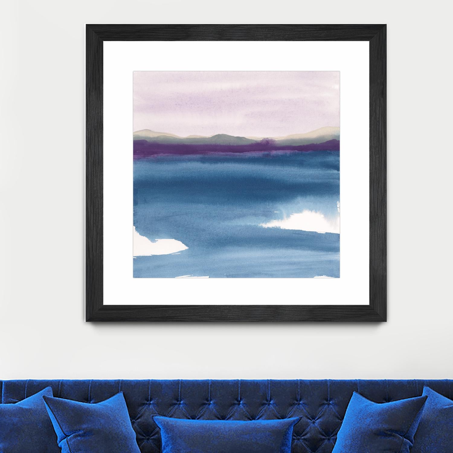 Plum Glow II by Chris Paschke on GIANT ART - blue abstract