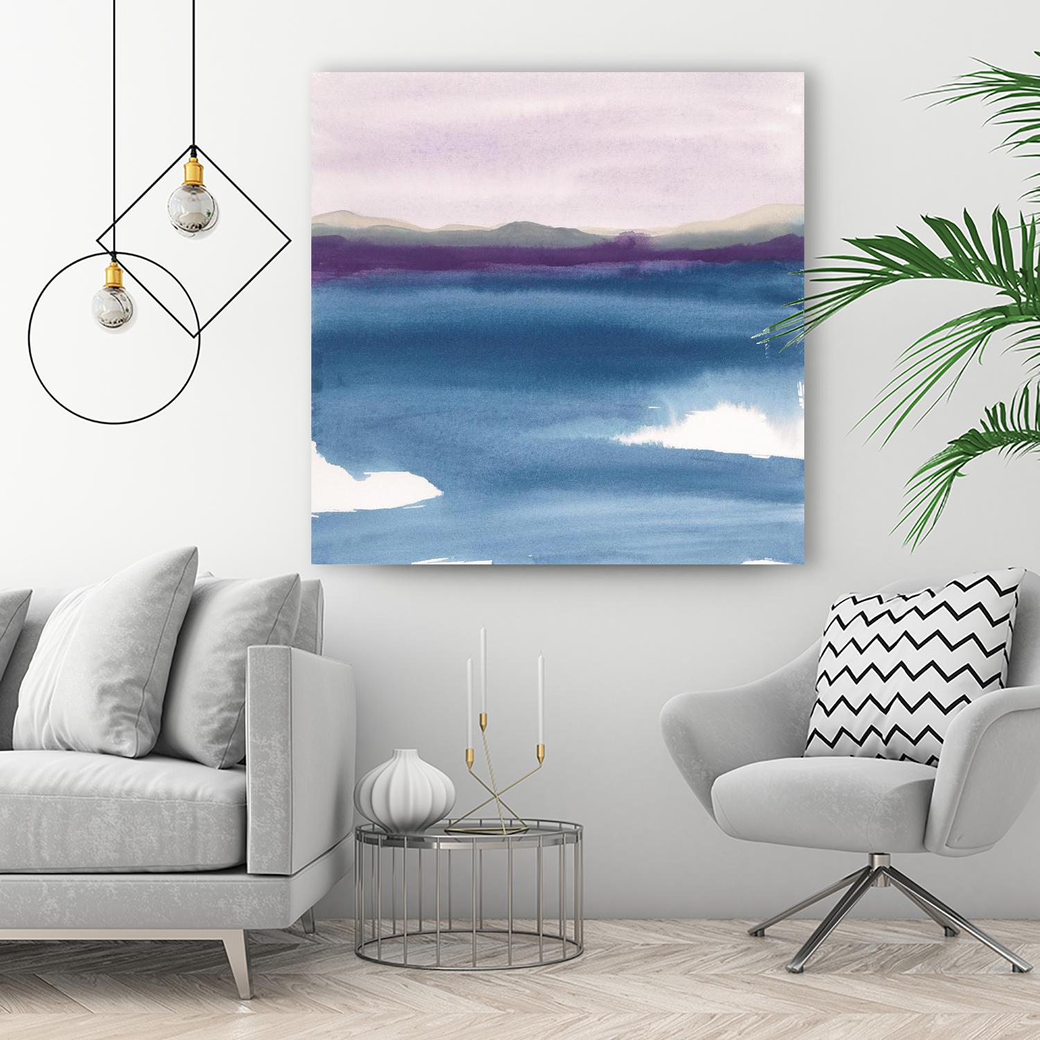 Plum Glow II by Chris Paschke on GIANT ART - blue abstract