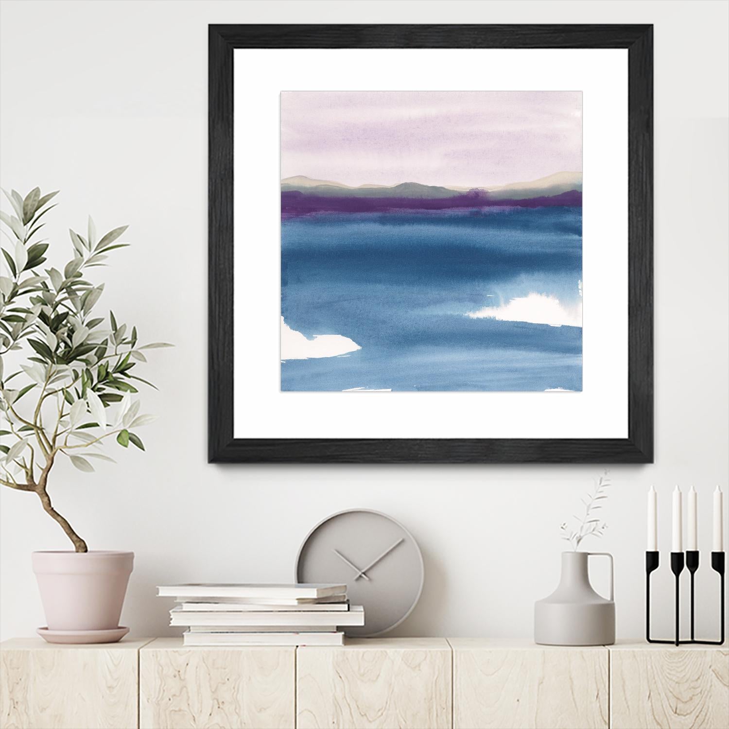 Plum Glow II by Chris Paschke on GIANT ART - blue abstract