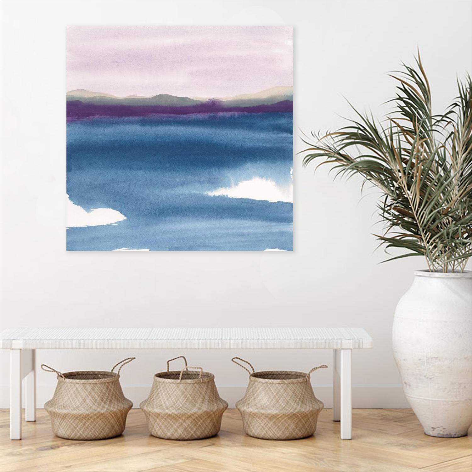 Plum Glow II by Chris Paschke on GIANT ART - blue abstract