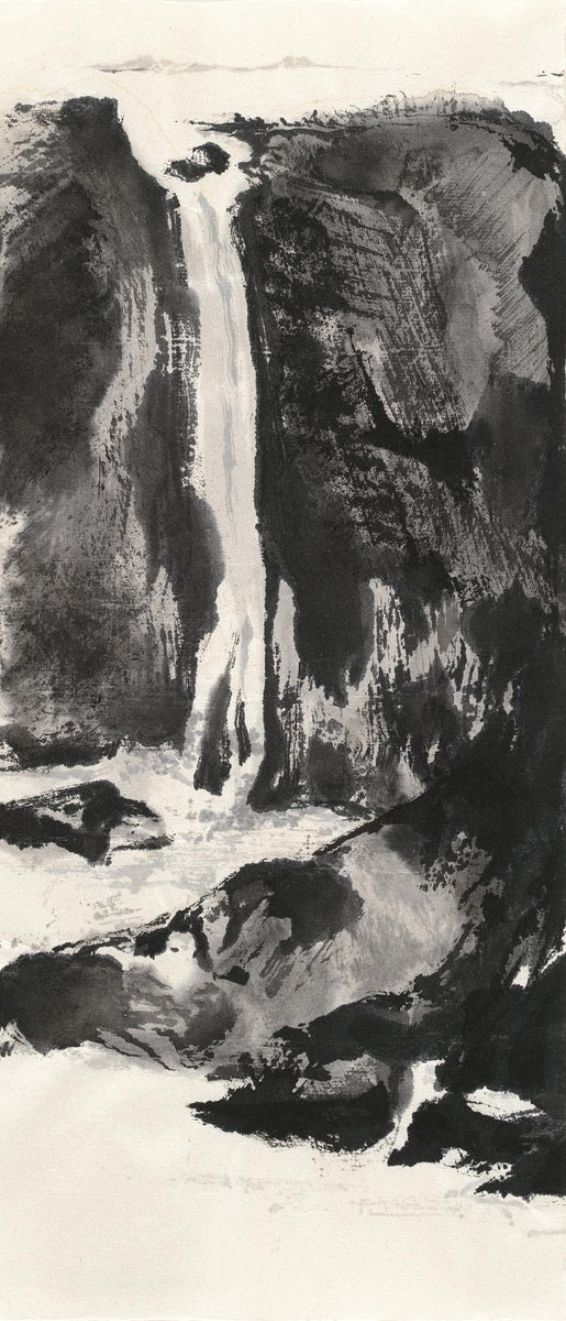 Sumi Waterfall View I Art Print by Chris Paschke GIANT ART