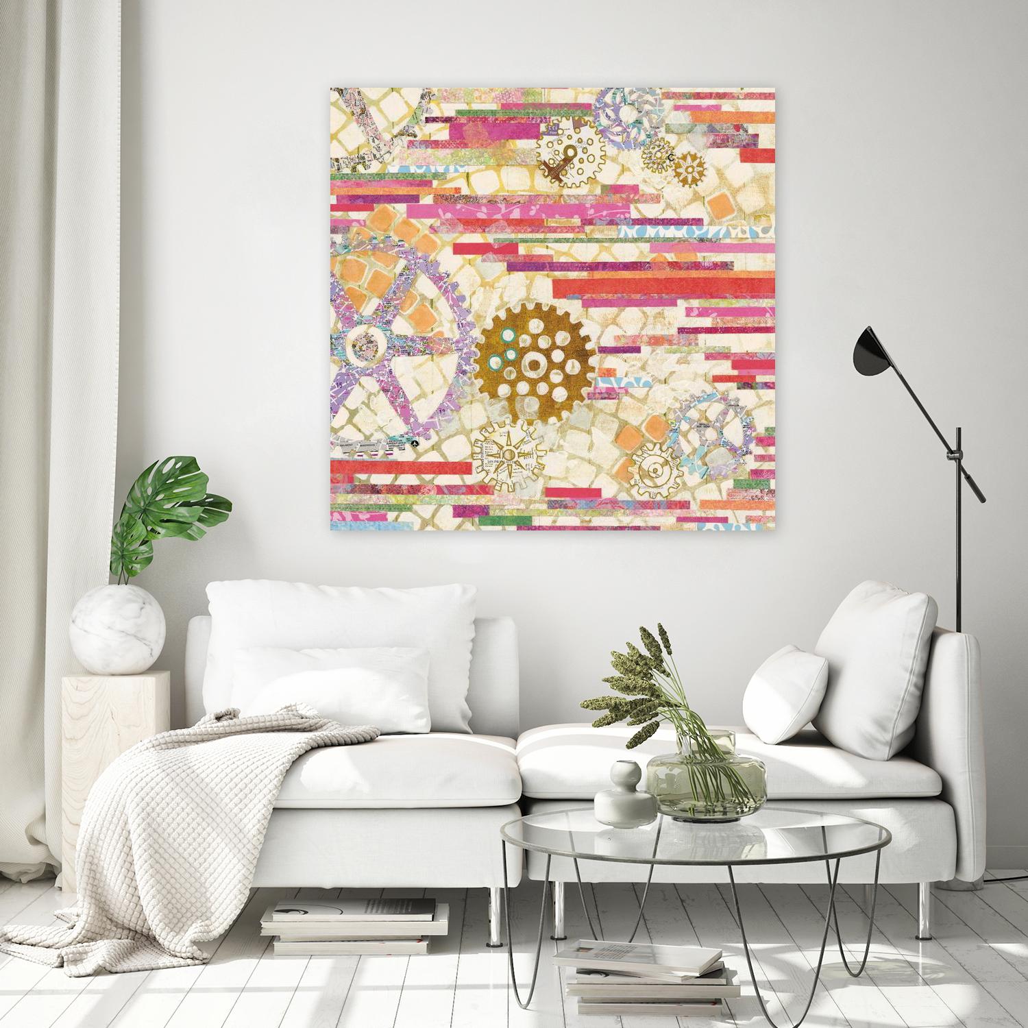 EU Timetable II on by Kathy Ferguson on GIANT ART - beige abstract