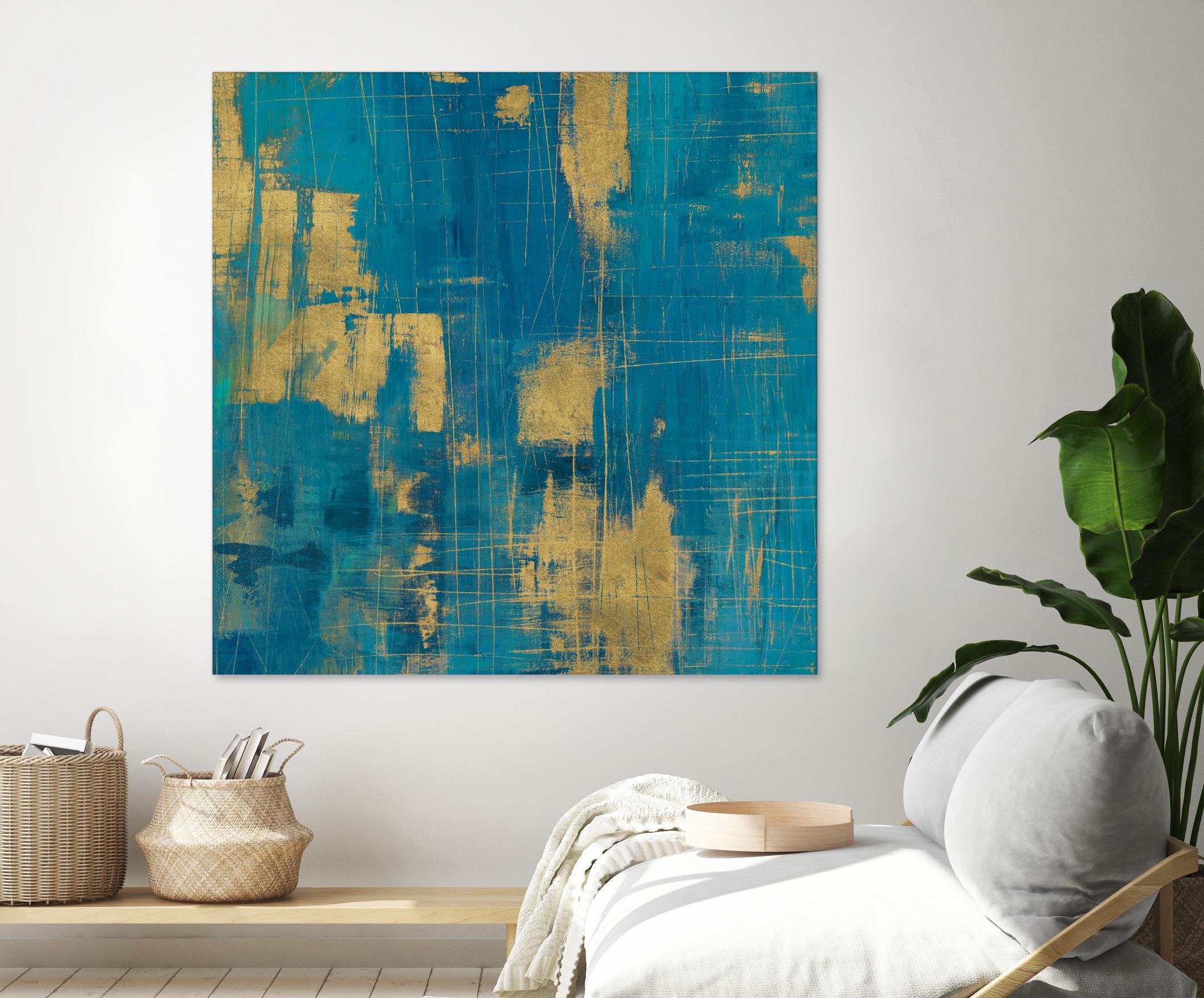 Northern Lights Crop by Melissa Averinos on GIANT ART - yellow abstract