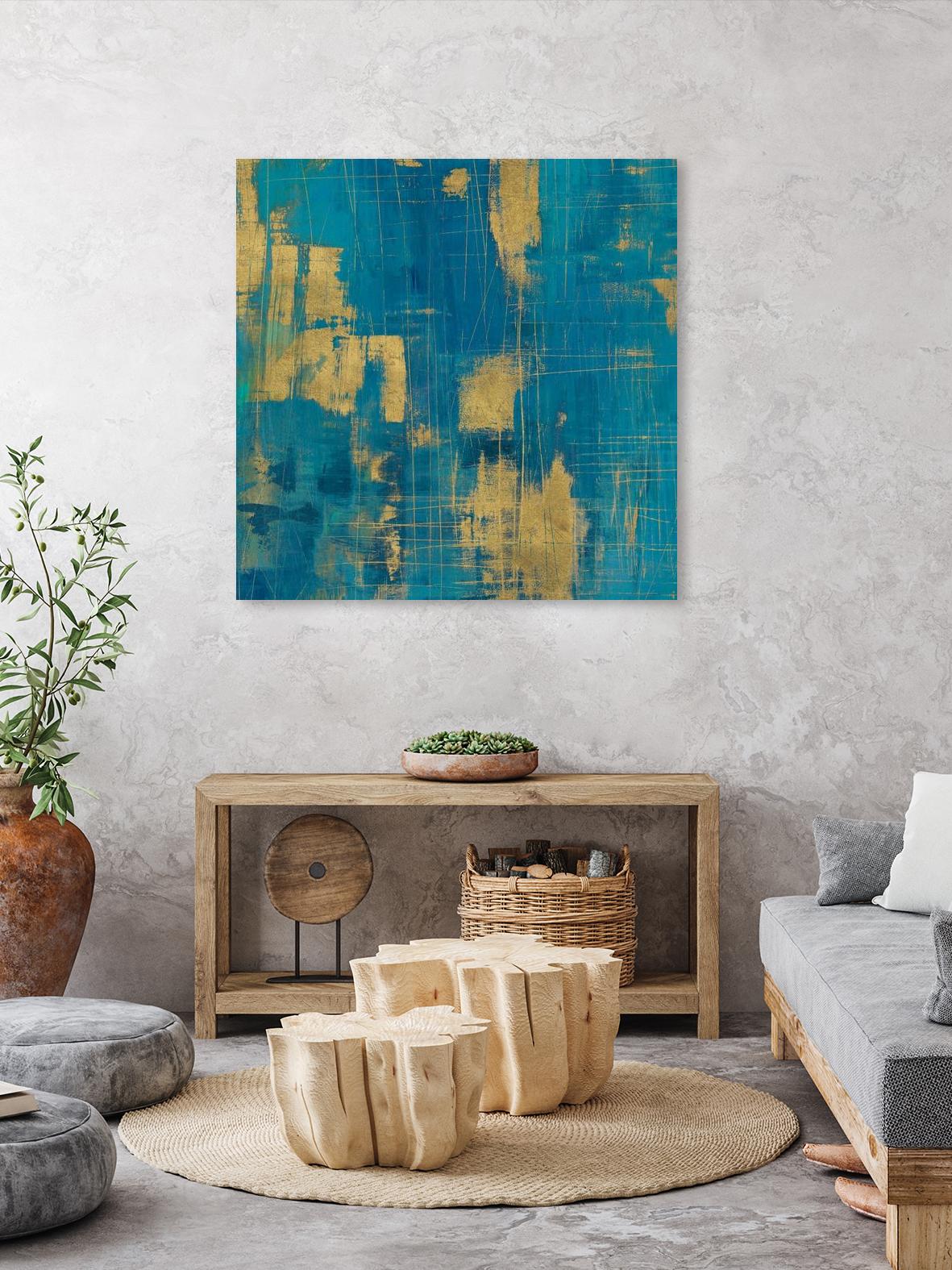 Northern Lights Crop by Melissa Averinos on GIANT ART - yellow abstract