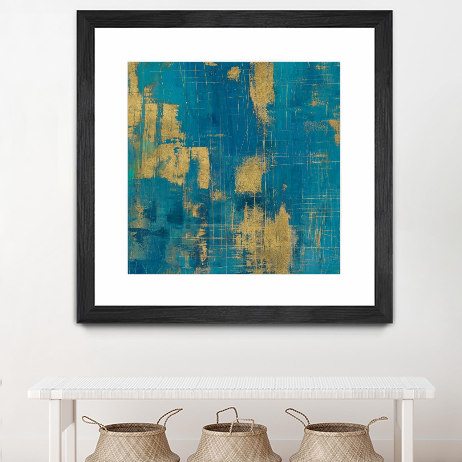 Northern Lights Crop by Melissa Averinos on GIANT ART - yellow abstract