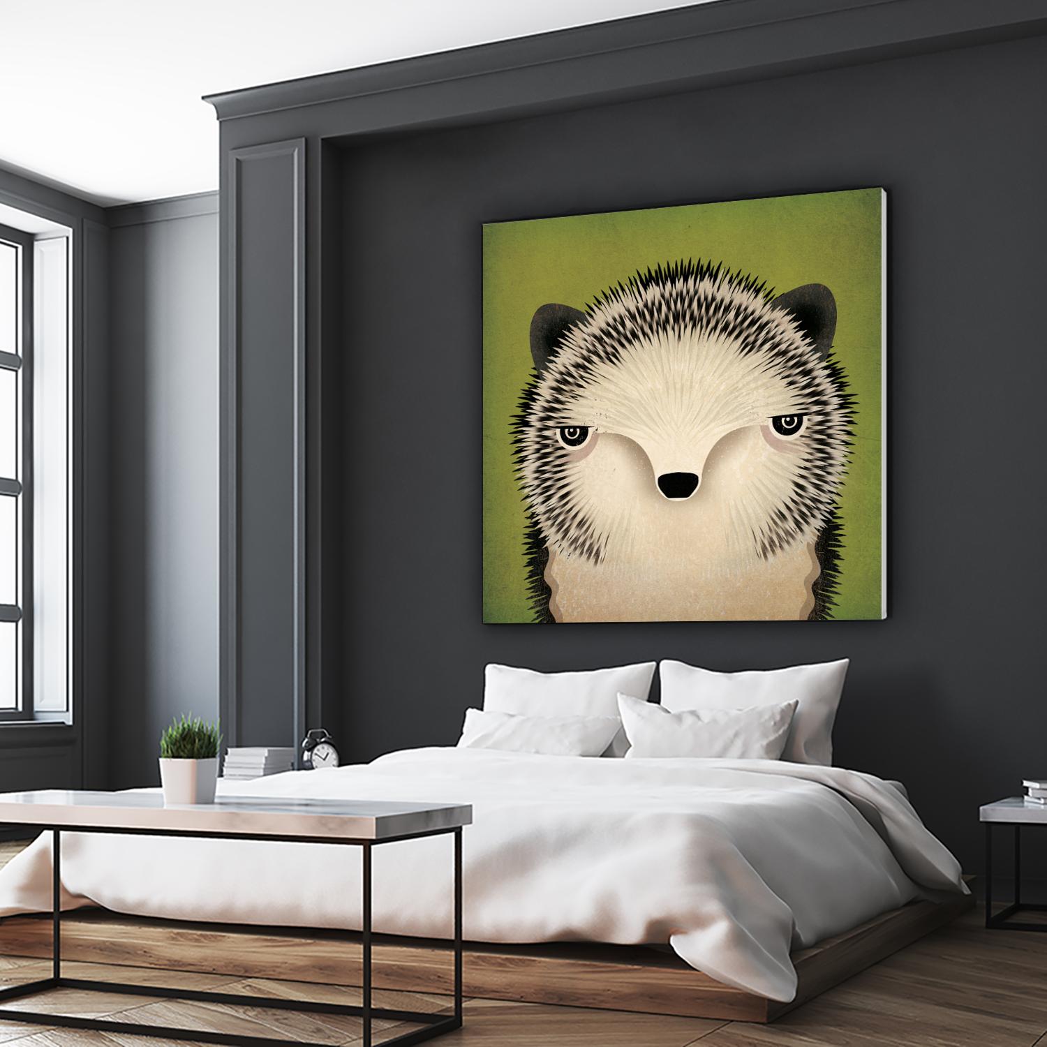 Baby Hedgehog by Ryan Fowler on GIANT ART - beige animals